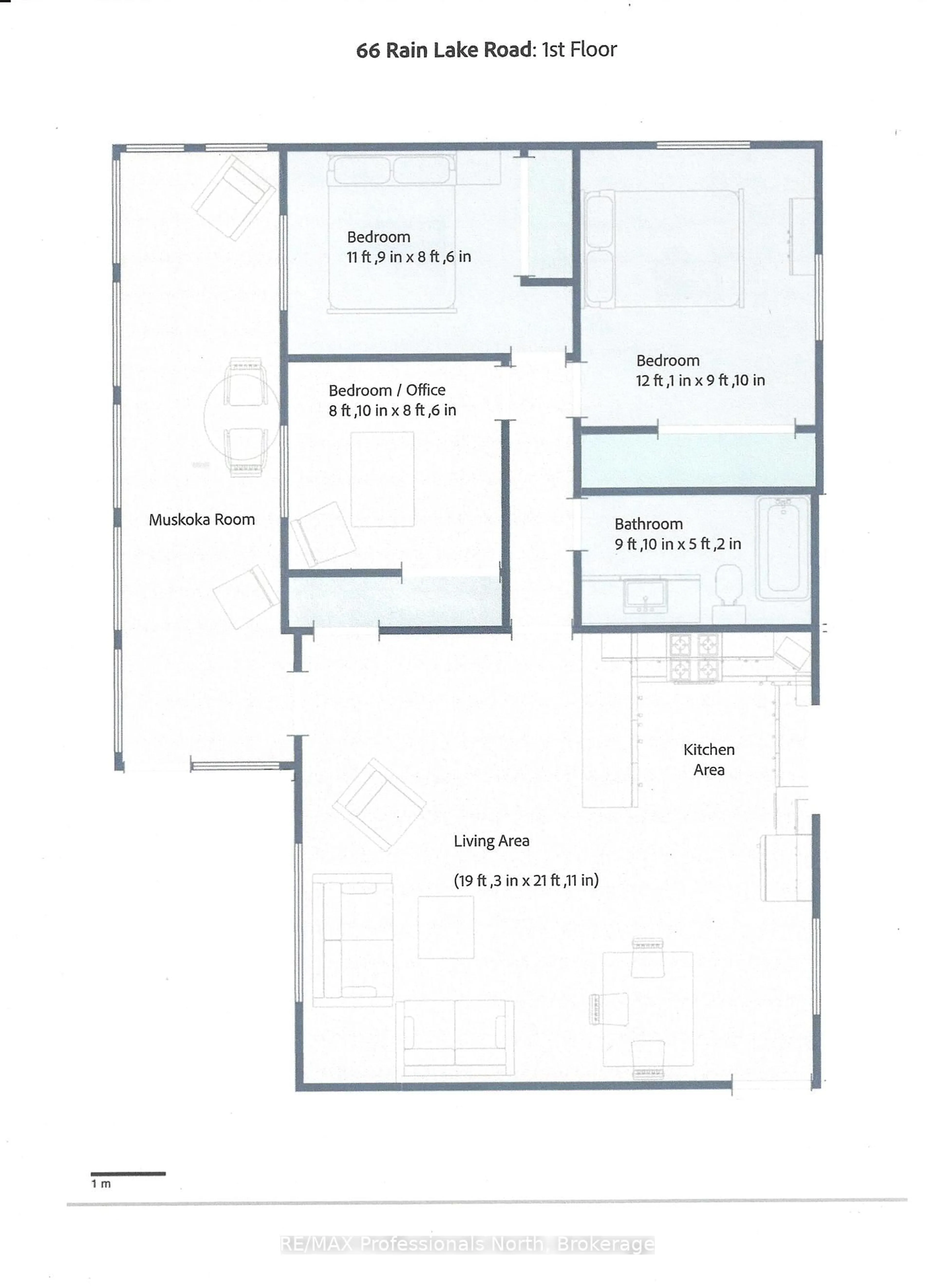 Floor plan for 66 Rain Lake Rd, Kearney Ontario P0A 1M0
