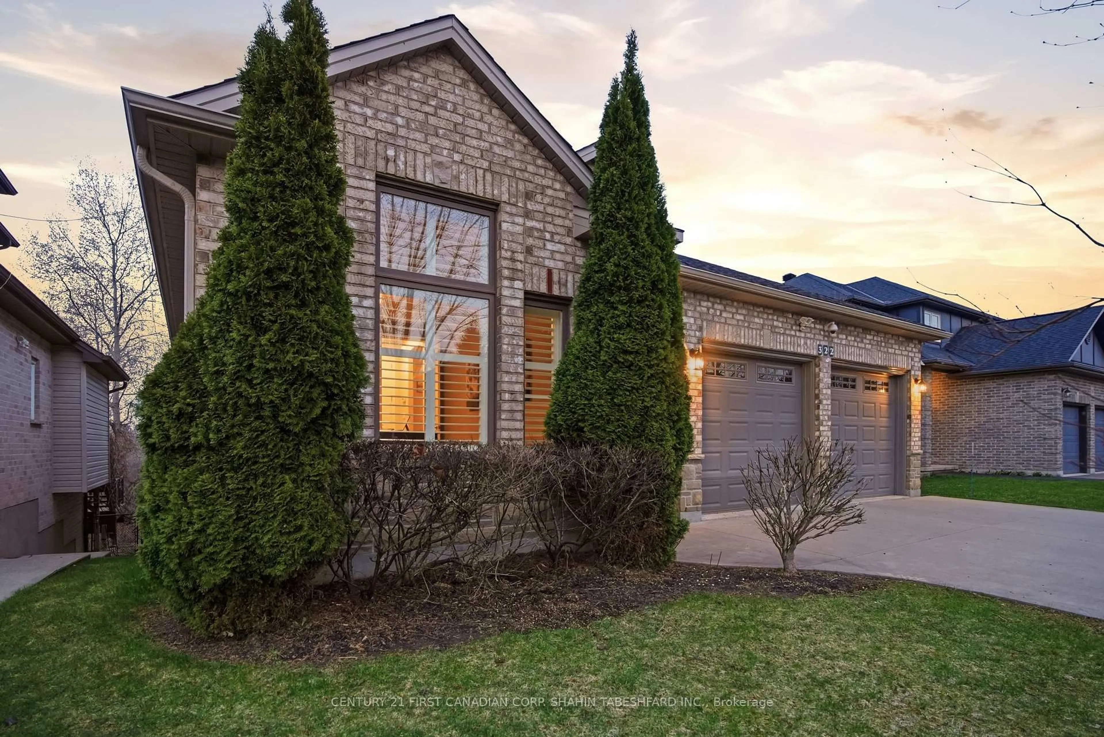 Home with brick exterior material, street for 322 Grasslands Way, London North Ontario N5X 0E2