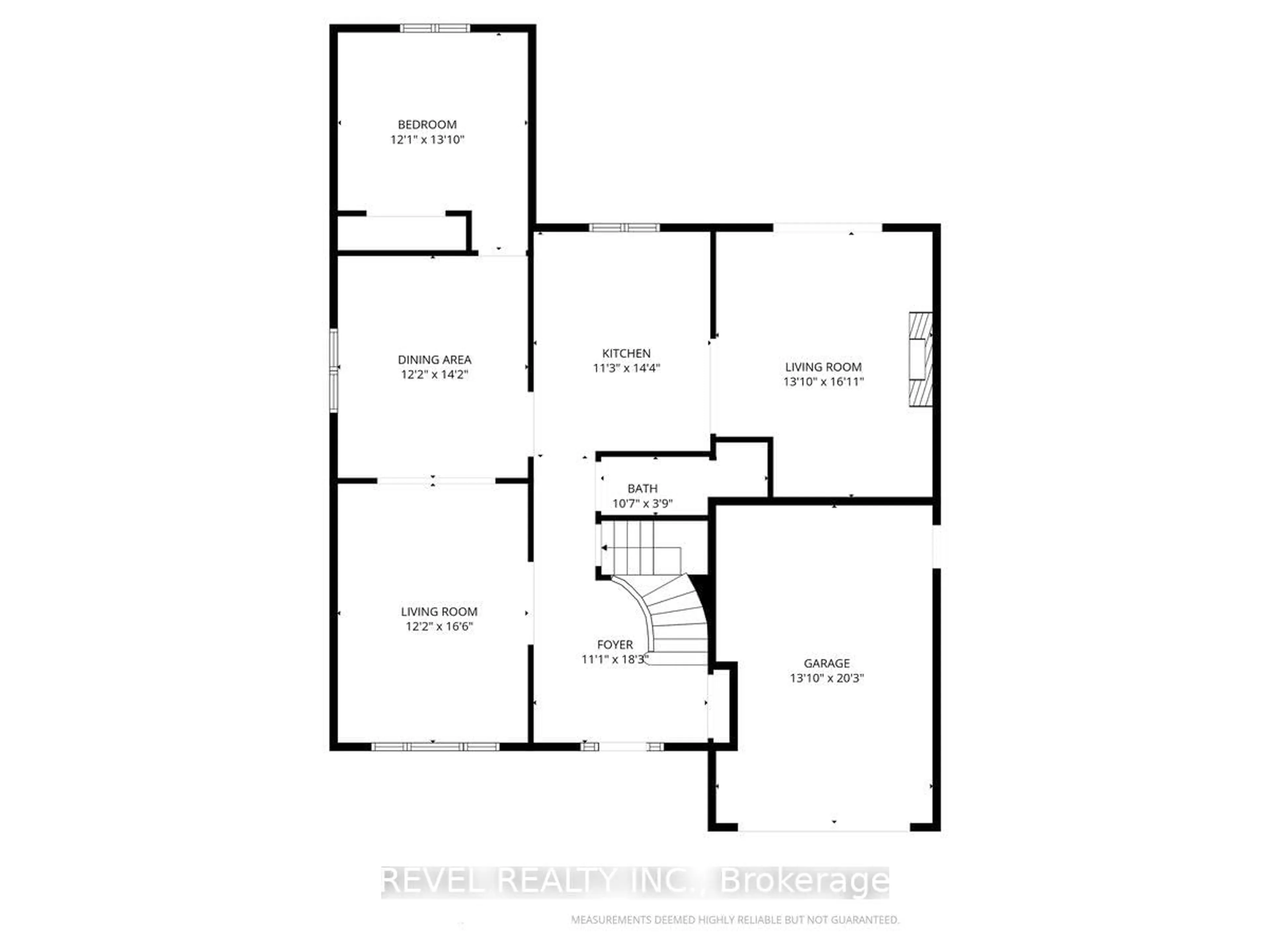 Floor plan for 18 Marcel Pl, Hamilton Ontario L9B 1W3