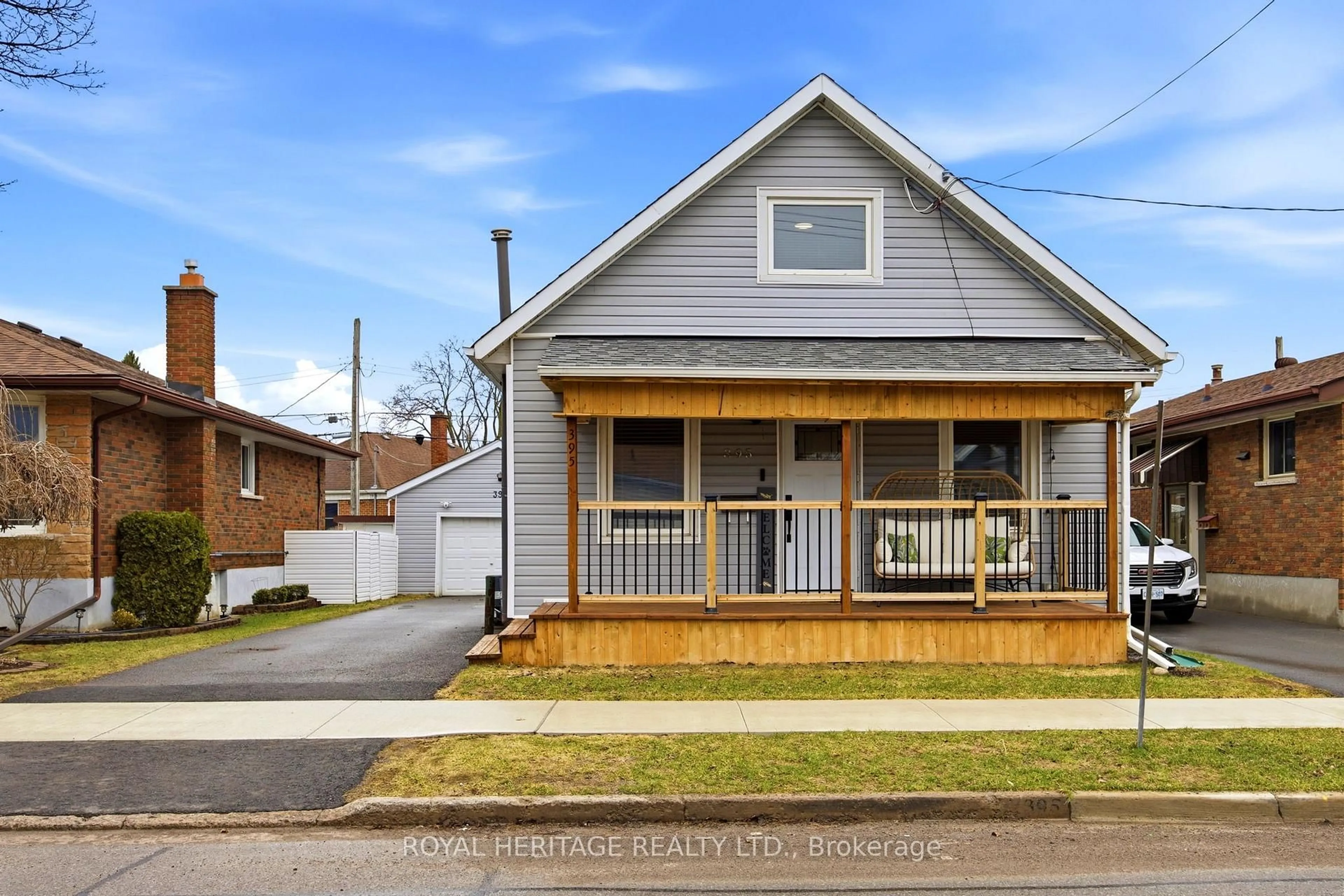 Home with vinyl exterior material, street for 395 Edison Ave, Peterborough Ontario K9J 4G4