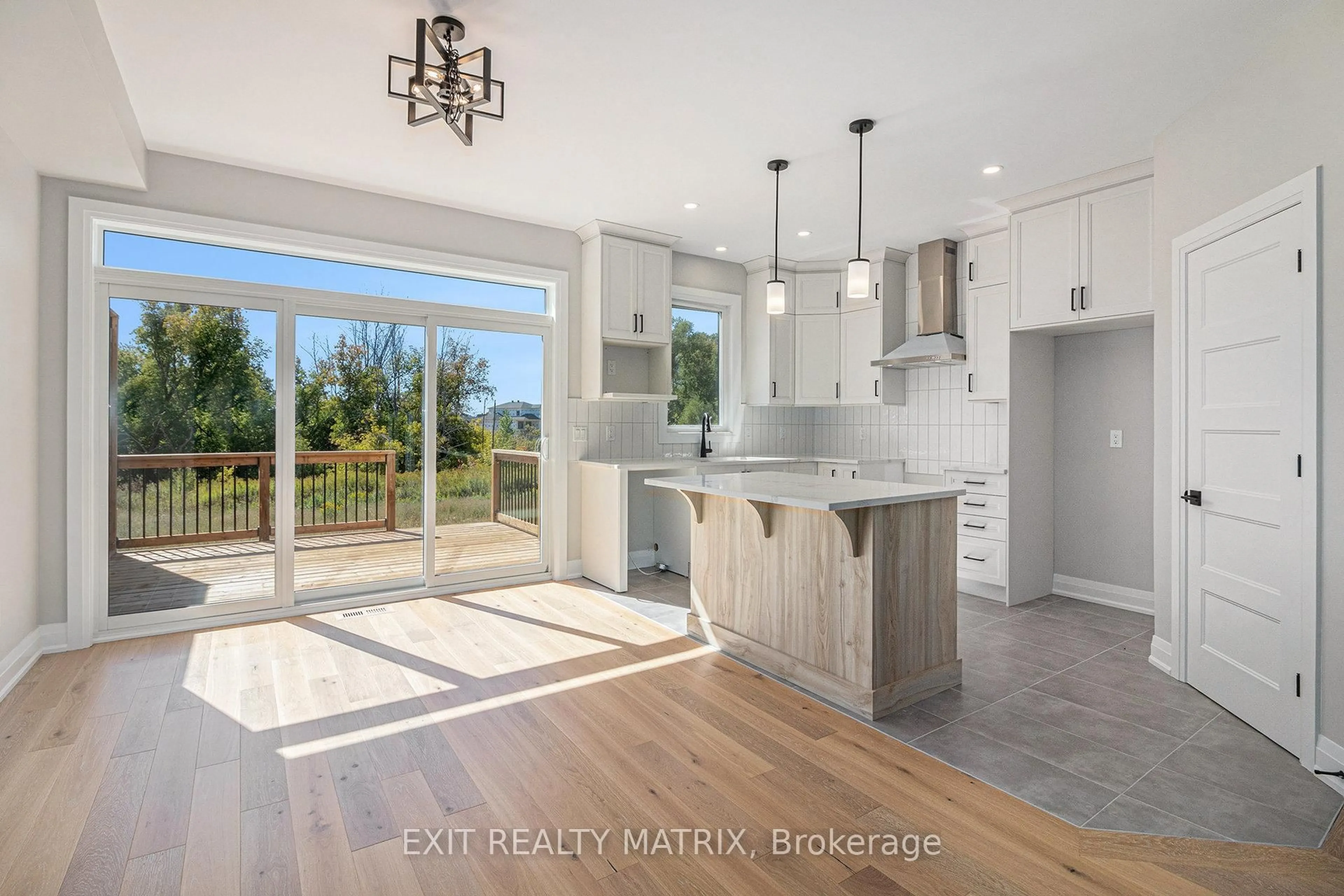 Open concept kitchen, ceramic/tile floor for 181 Carpe St, Casselman Ontario K0A 2M0