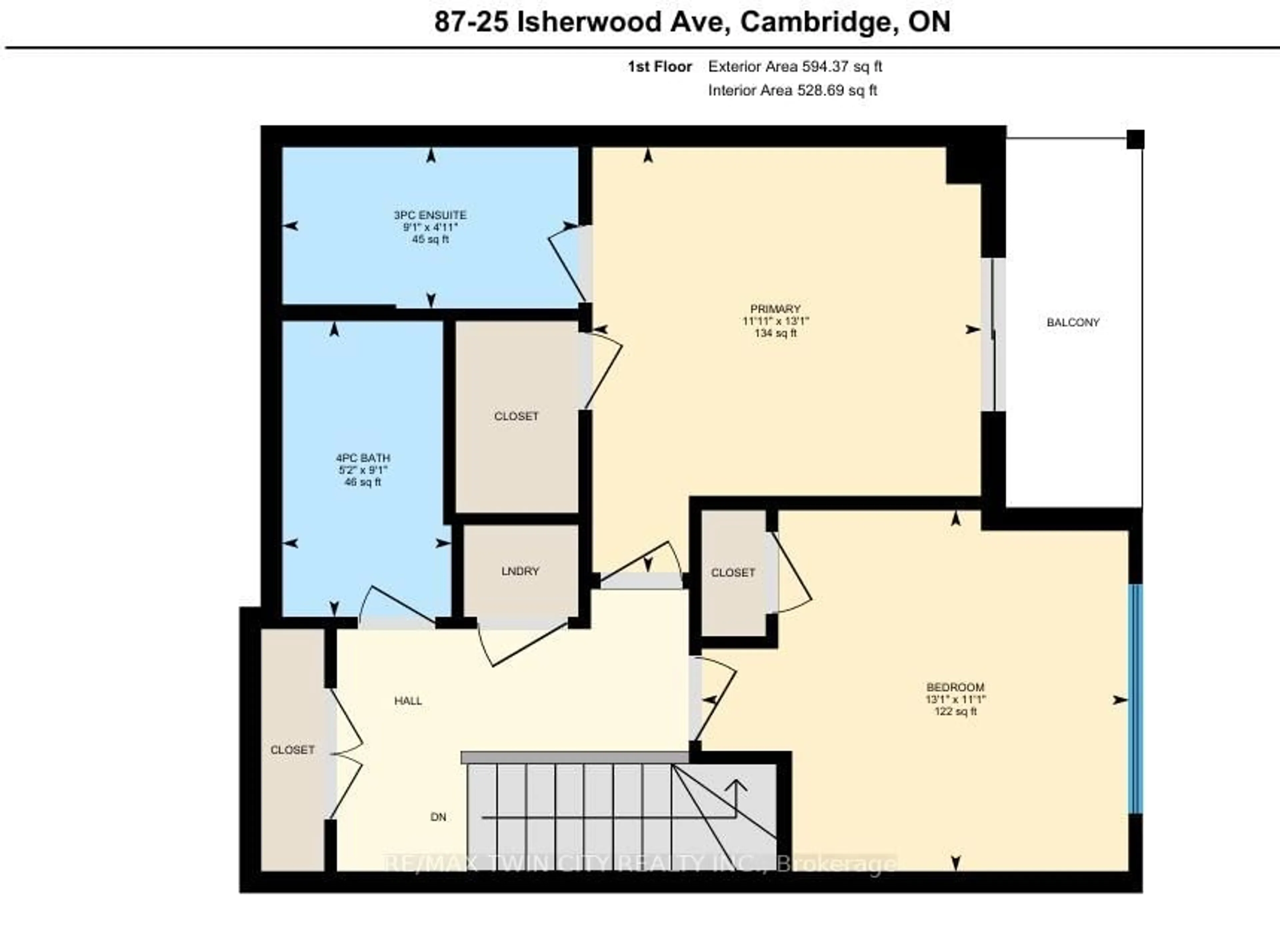 Floor plan for 25 Isherwood Ave #87, Cambridge Ontario N1R 0E2