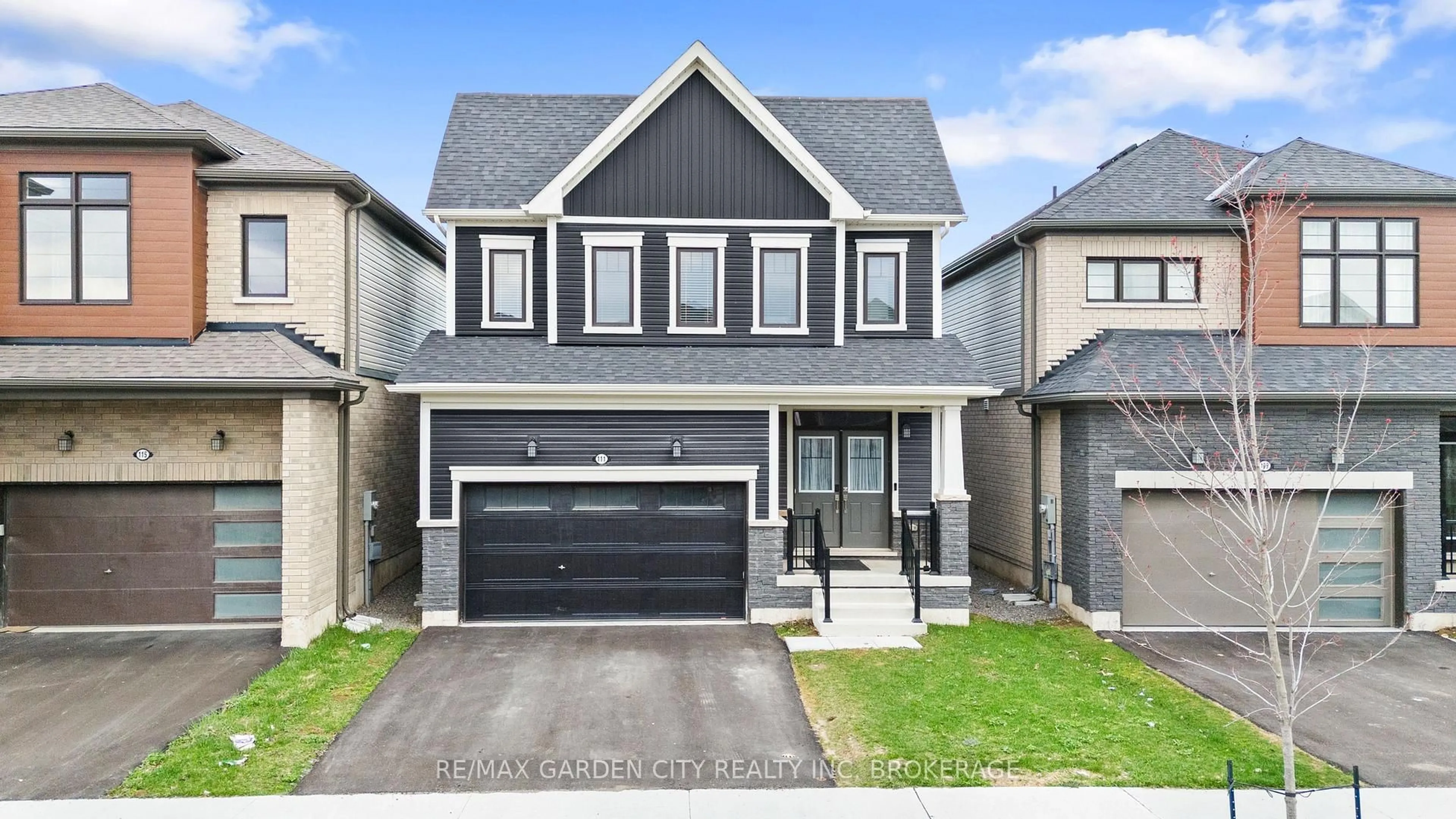 Home with brick exterior material, street for 111 Sunflower Cres, Thorold Ontario L3B 0L1