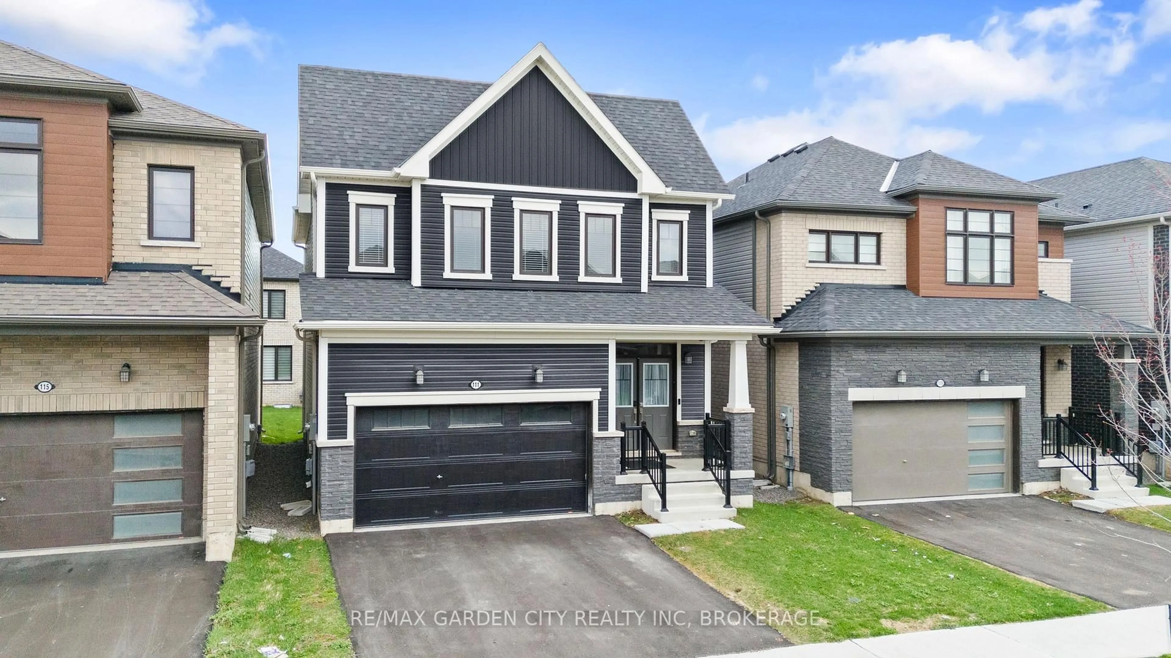 Home with brick exterior material, street for 111 Sunflower Cres, Thorold Ontario L3B 0L1