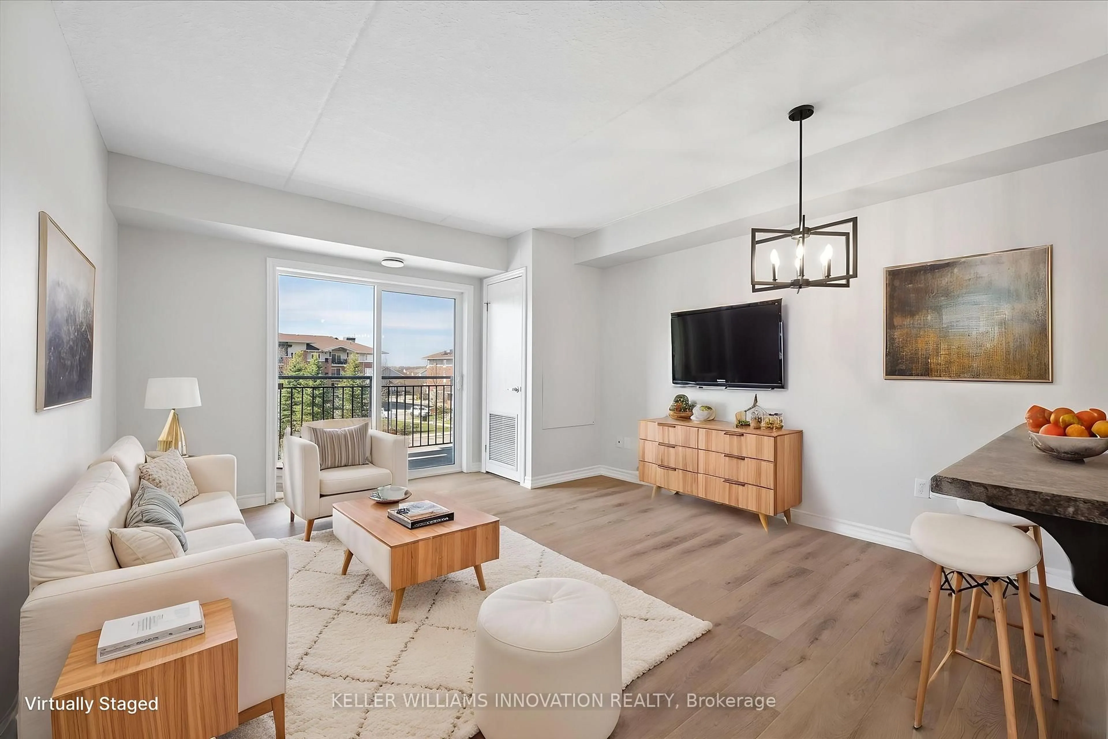 Living room with furniture, unknown for 43 Goodwin Dr #302C, Guelph Ontario N1L 0E8