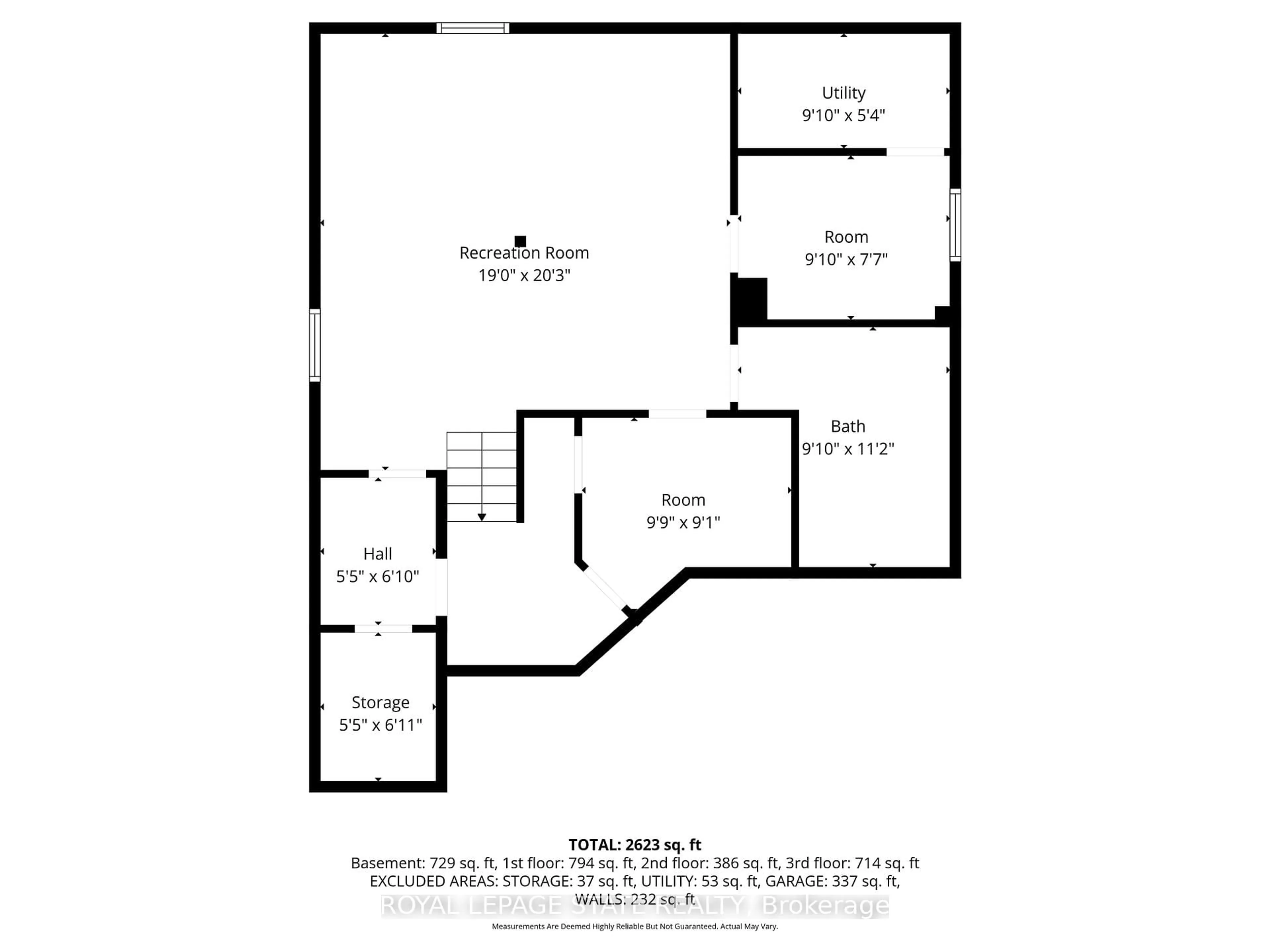 Floor plan for 166 Boulding Ave, Hamilton Ontario L0R 2H3