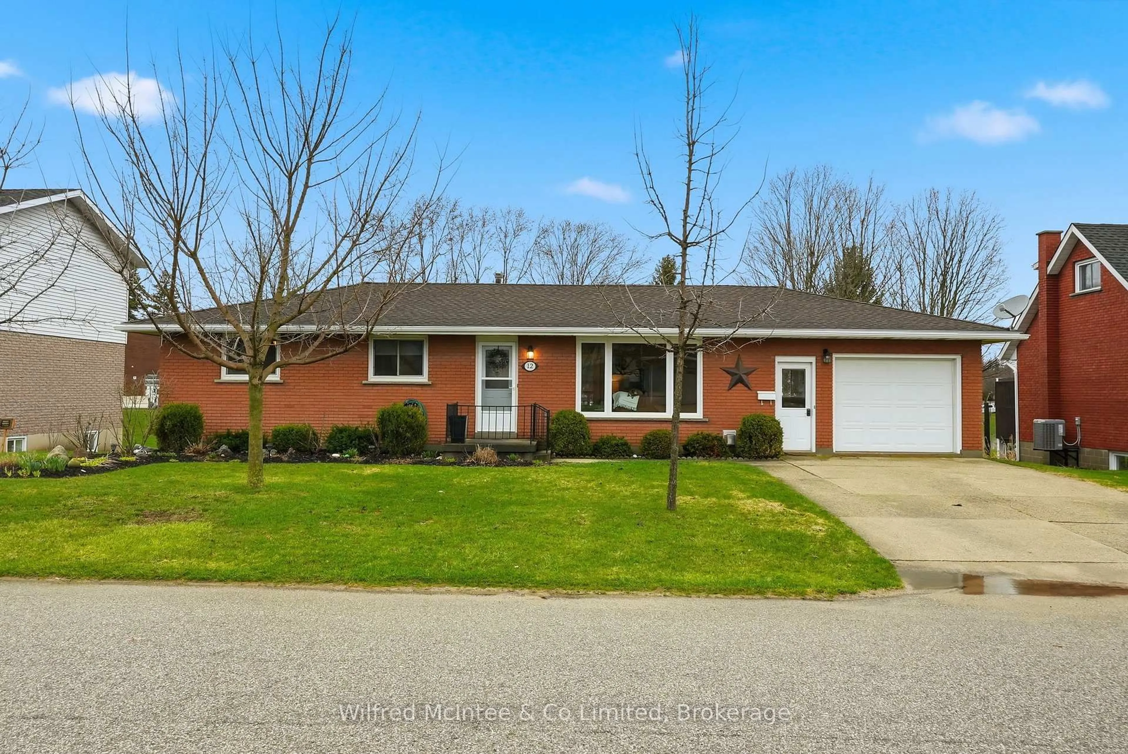 Home with brick exterior material, street for 12 Second St, Brockton Ontario N0G 2V0