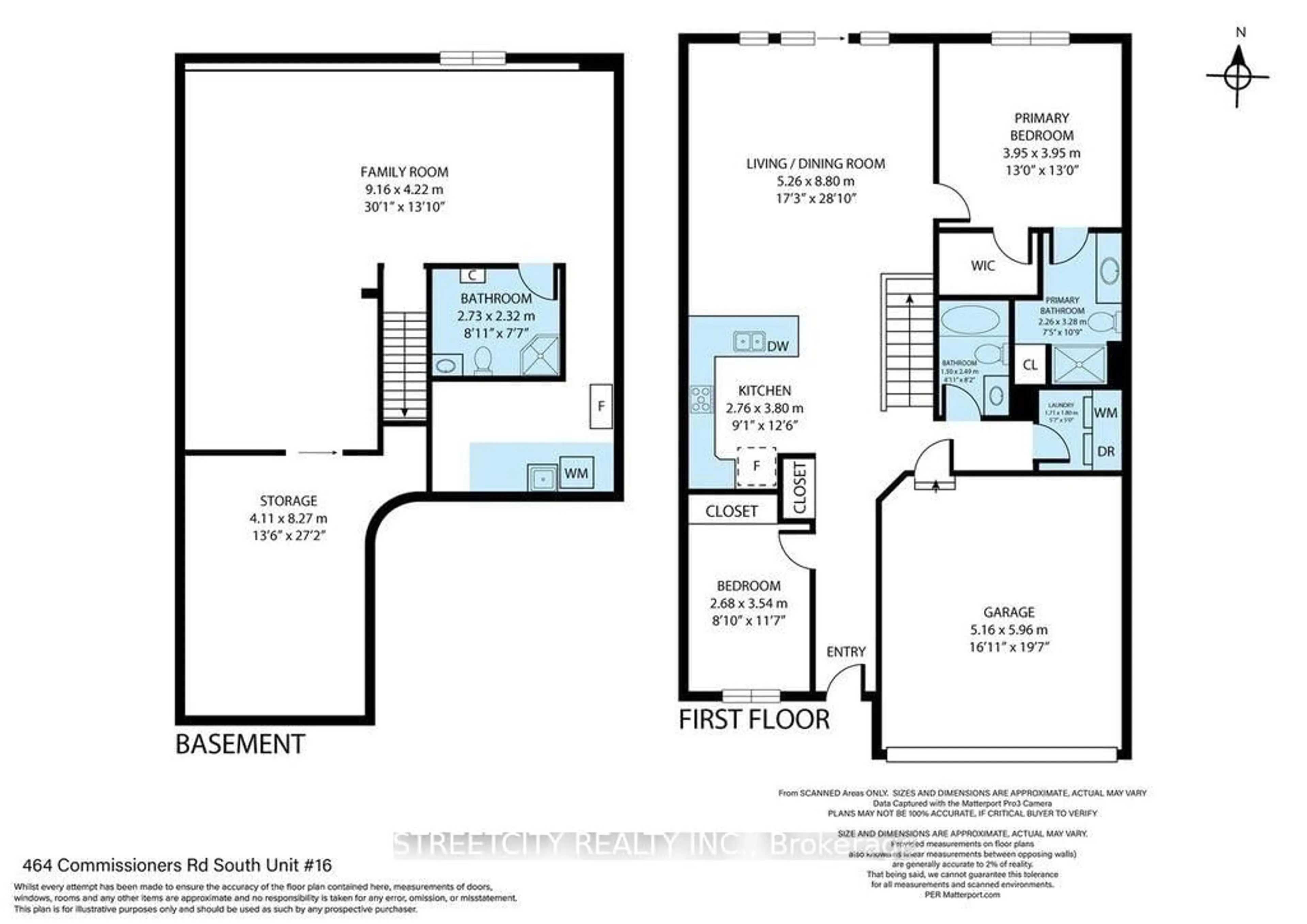 Floor plan for 464 Commissioners Rd #16, London South Ontario N6J 0A2