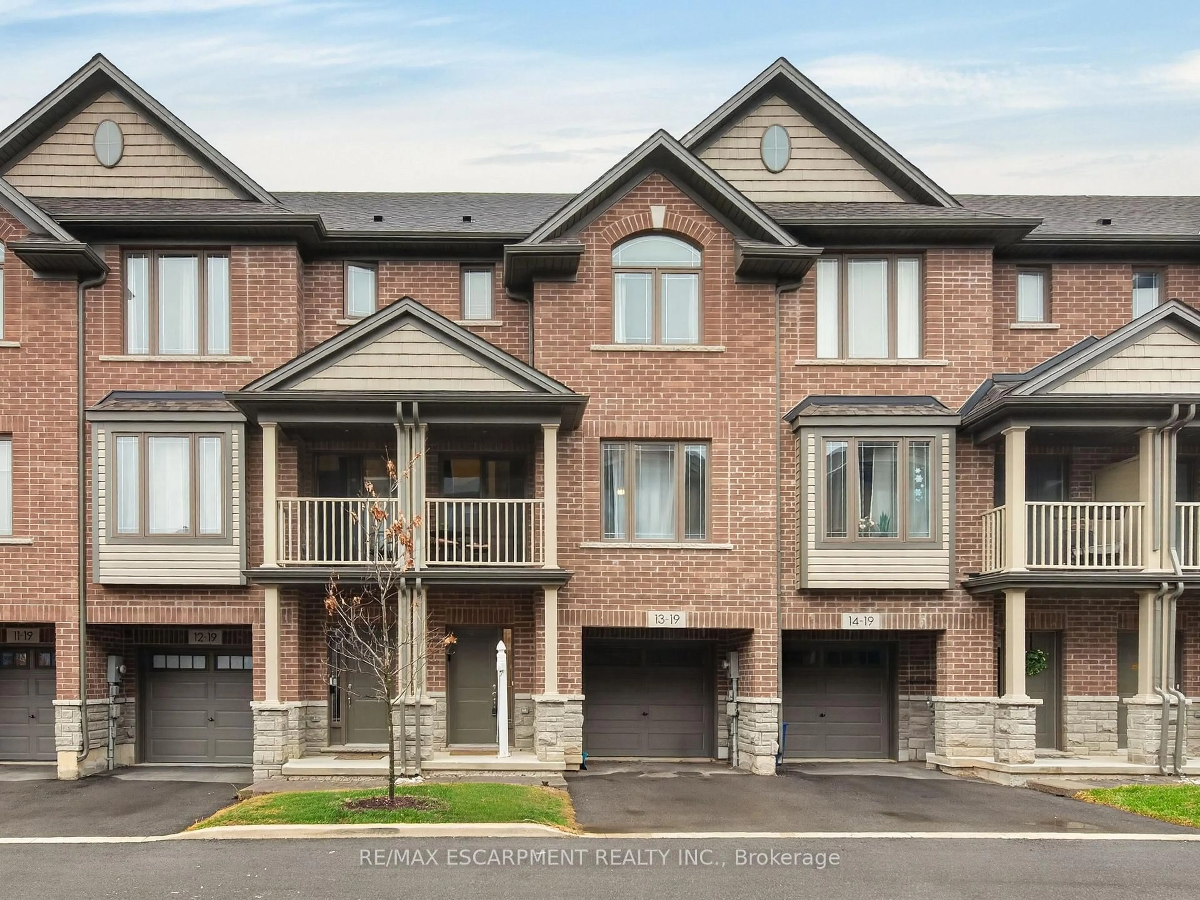 Home with brick exterior material, street for 19 Picardy Dr #13, Hamilton Ontario L8J 0M7