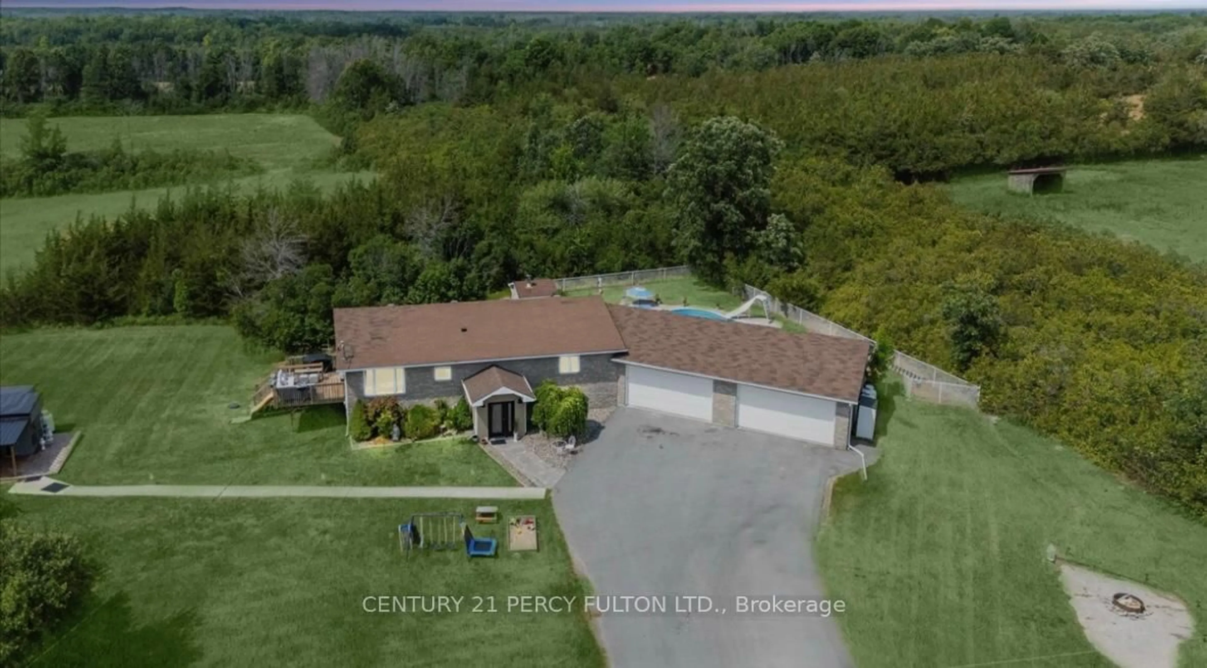 A pic from outside/outdoor area/front of a property/back of a property/a pic from drone, water/lake/river/ocean view for 2121 Enright Rd, Shannonville Ontario K0K 2N0