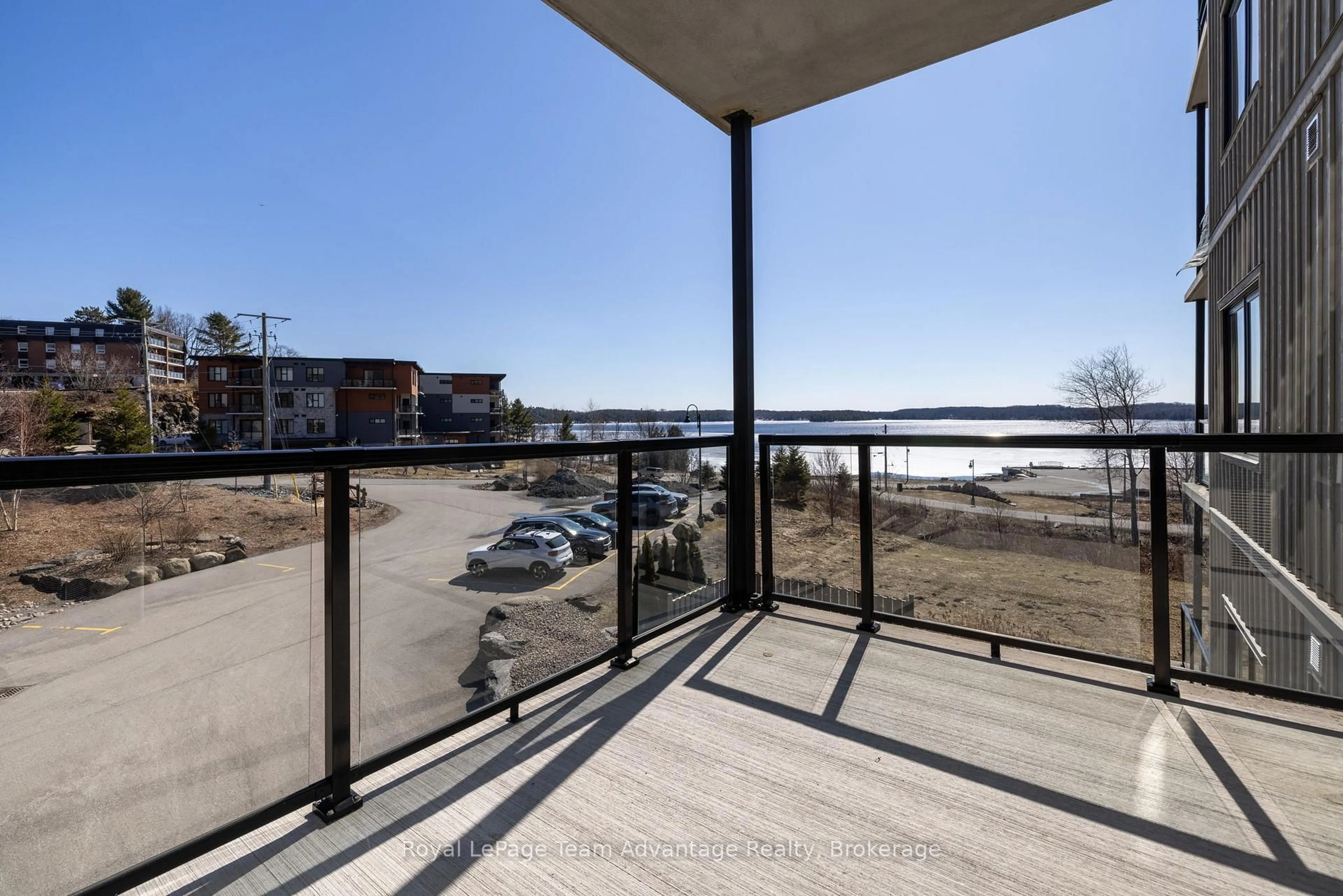 Patio, water/lake/river/ocean view for 11C Salt Dock Rd #201, Parry Sound Ontario P2A 3B6