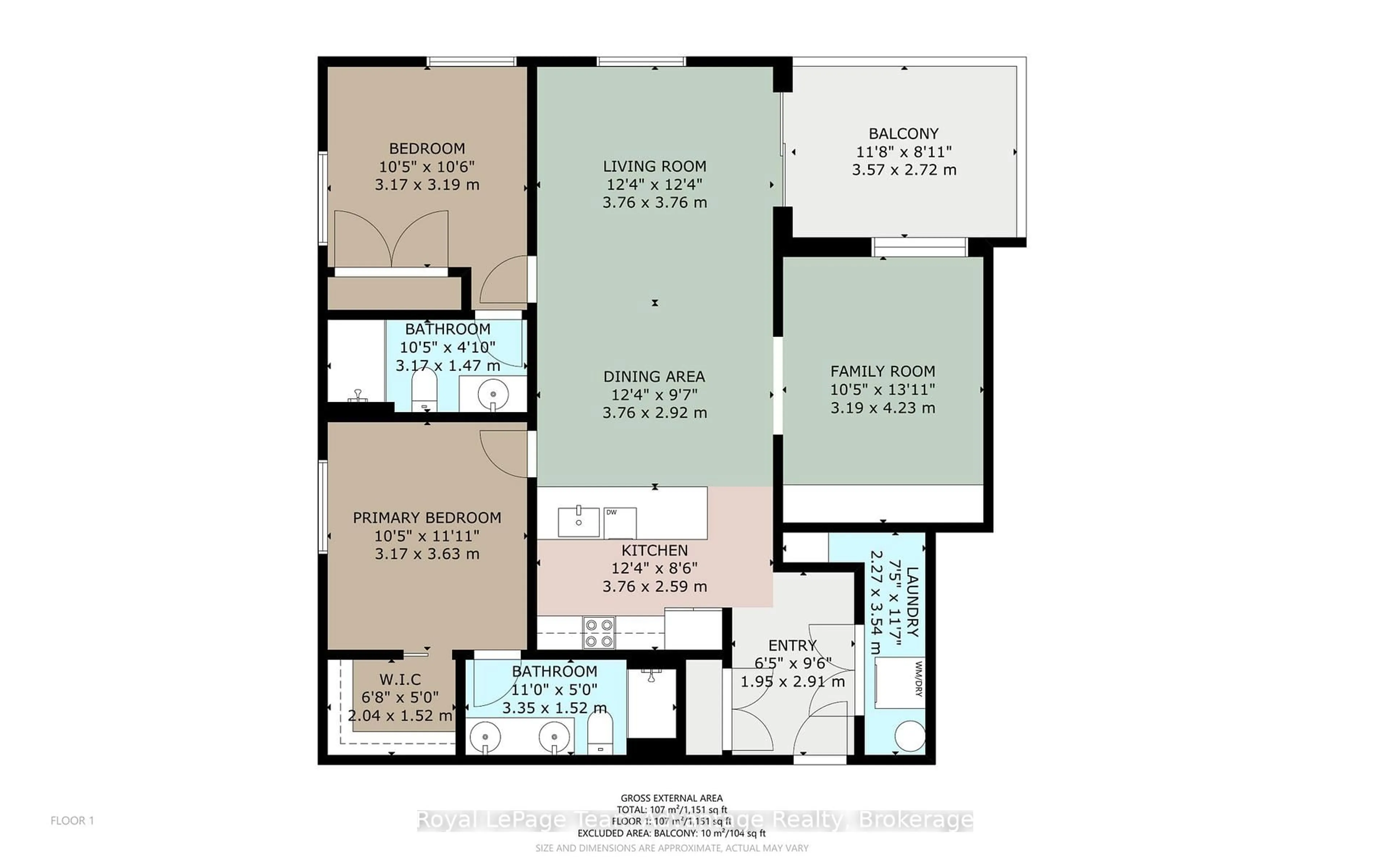 Floor plan for 11C Salt Dock Rd #201, Parry Sound Ontario P2A 3B6