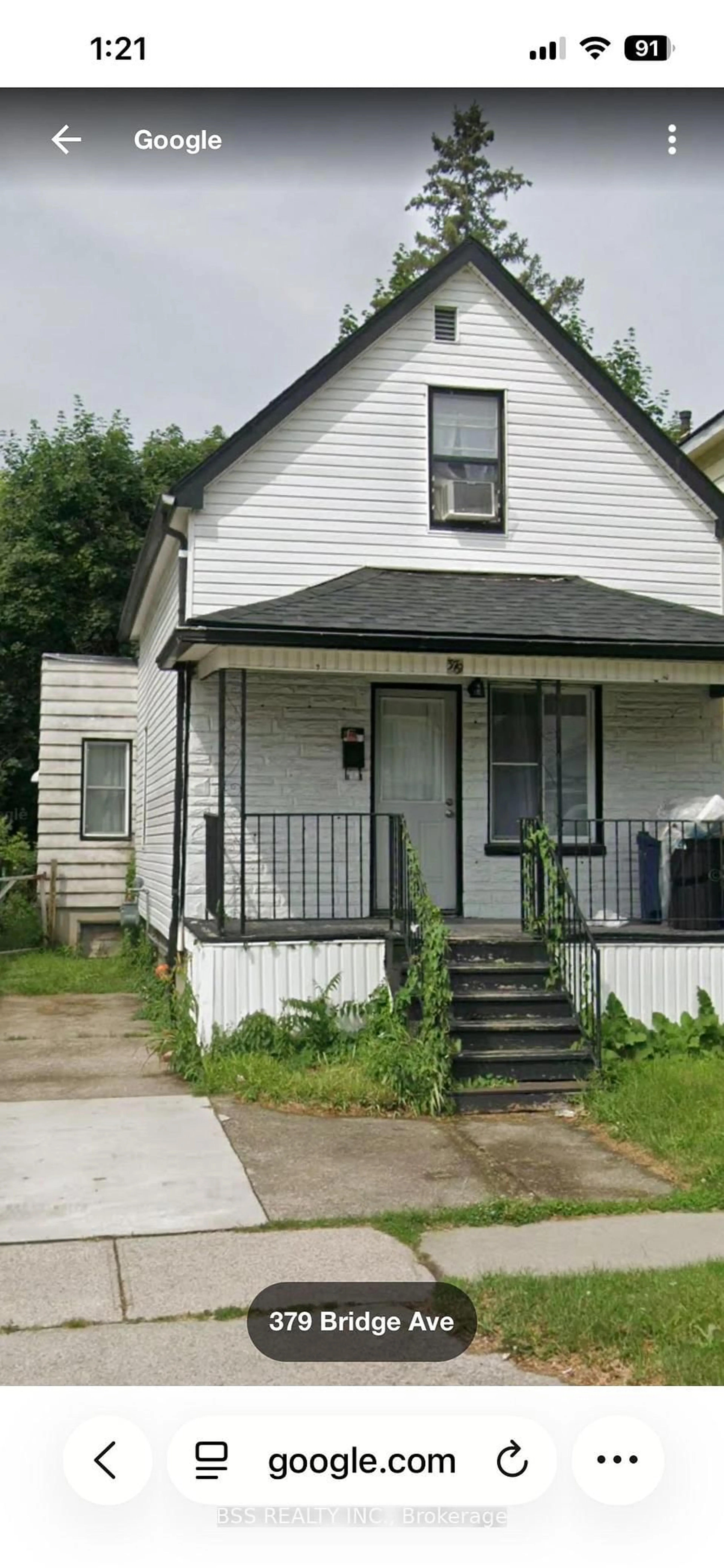 Home with vinyl exterior material, street for 379 Bridge Ave, Windsor Ontario N9B 2M3