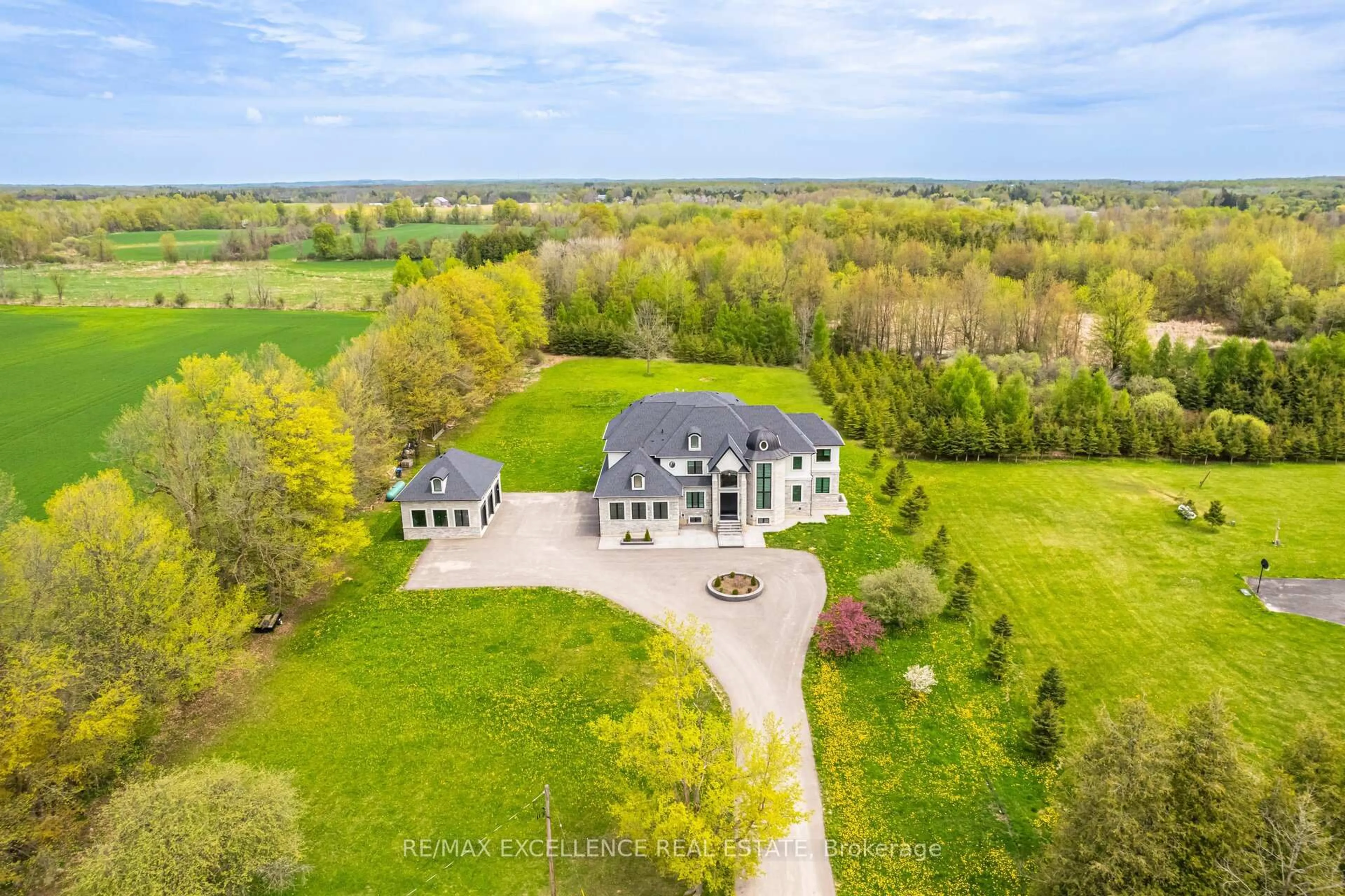 A pic from outside/outdoor area/front of a property/back of a property/a pic from drone, unknown for 4937 6th Line, Erin Ontario L7J 2L8
