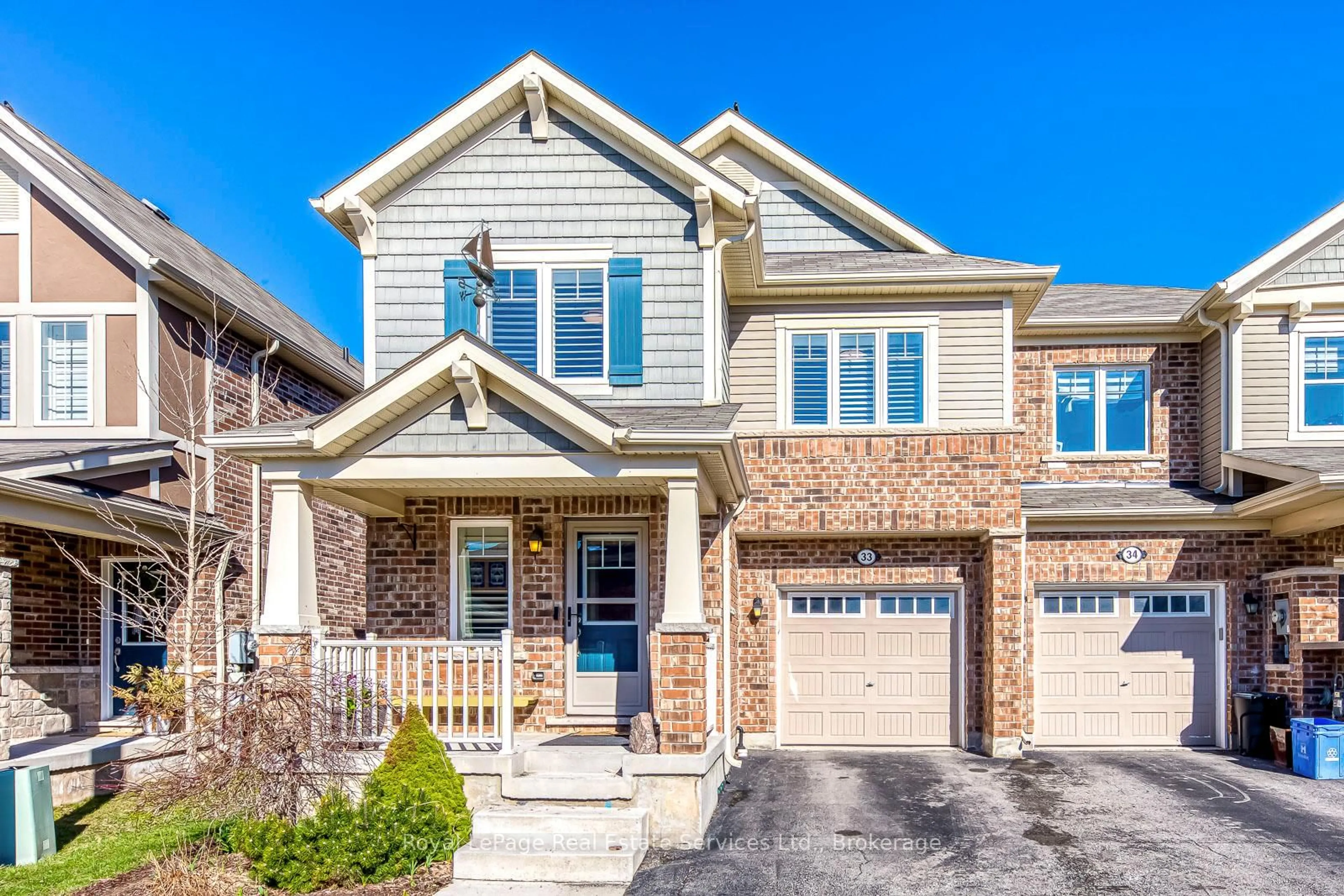 Home with brick exterior material, street for 22 Spring Creek Dr #33, Hamilton Ontario L8B 1V7