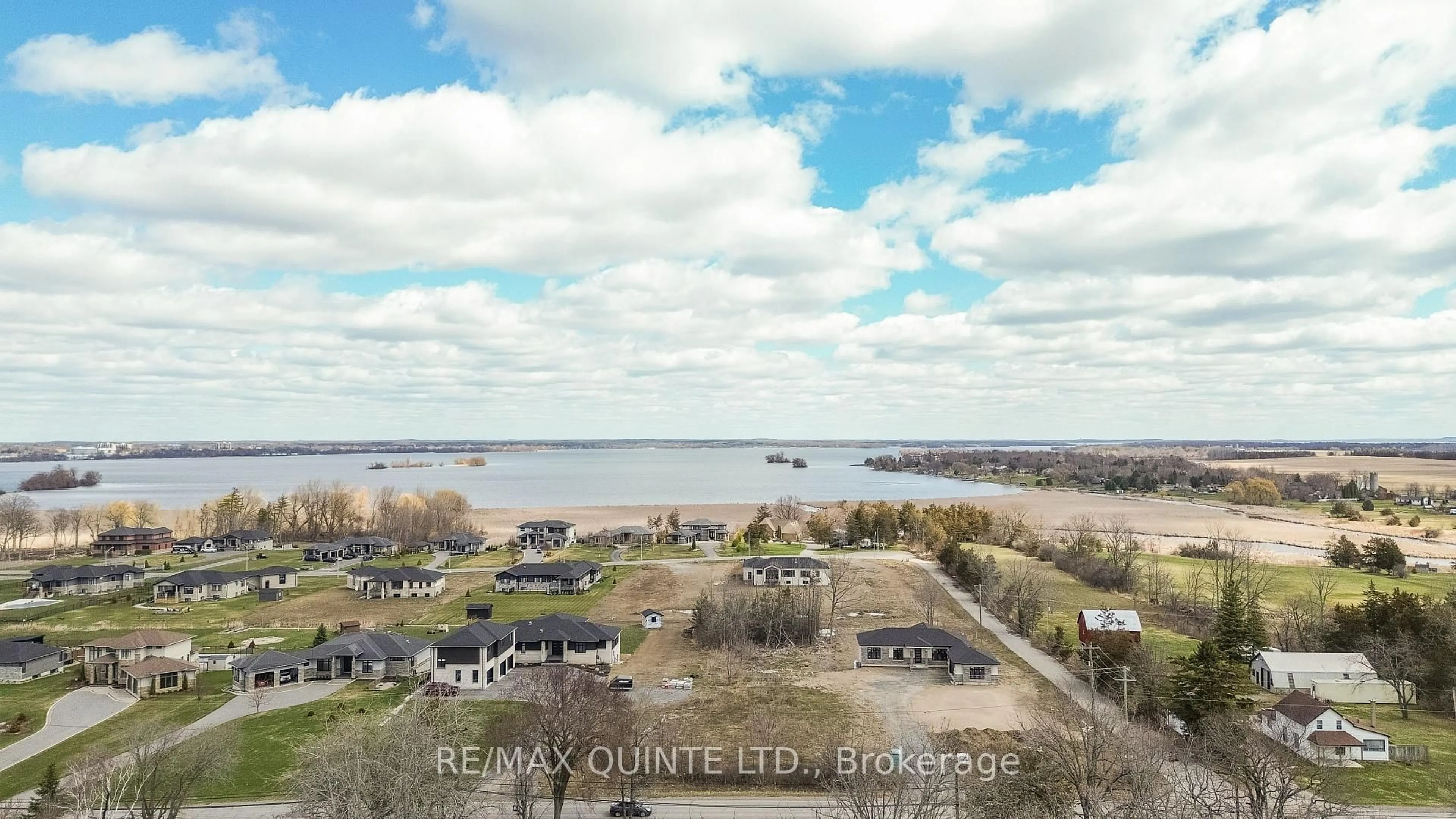 A pic from outside/outdoor area/front of a property/back of a property/a pic from drone, water/lake/river/ocean view for 638 County Road 28, Prince Edward County Ontario K0K 1A0