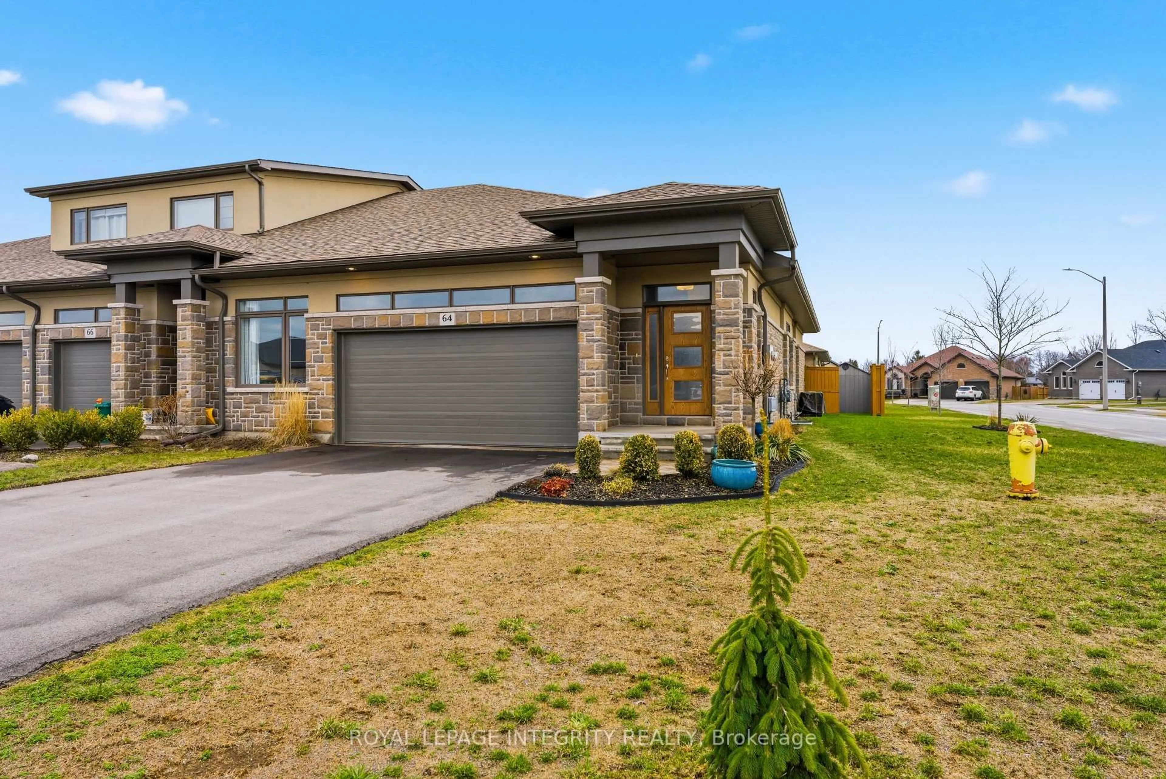 Home with brick exterior material, street for 64 Covington Cres, Belleville Ontario K8N 0L1