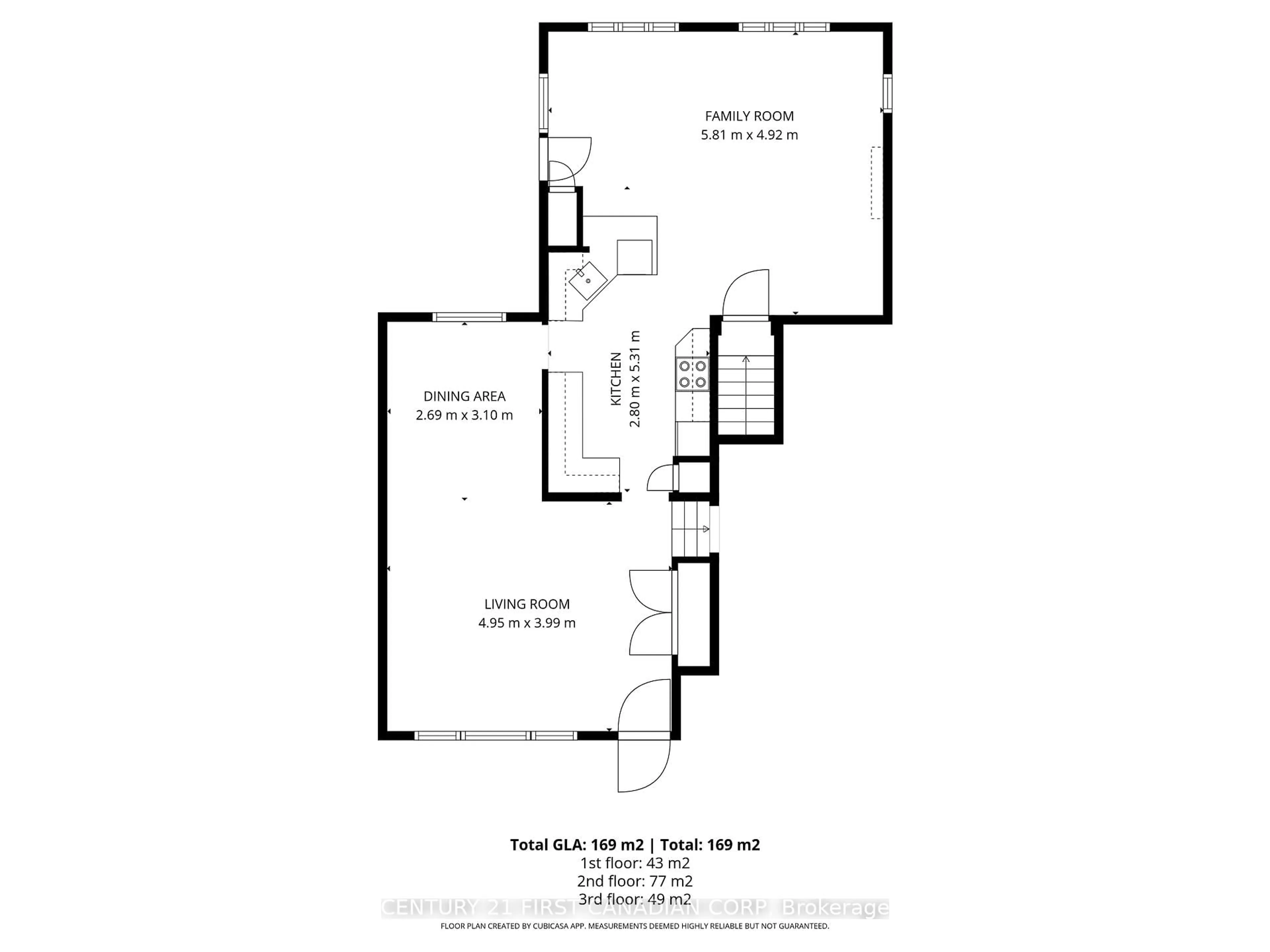 Floor plan for 25 Glanworth Ave, St. Thomas Ontario N5R 1E5