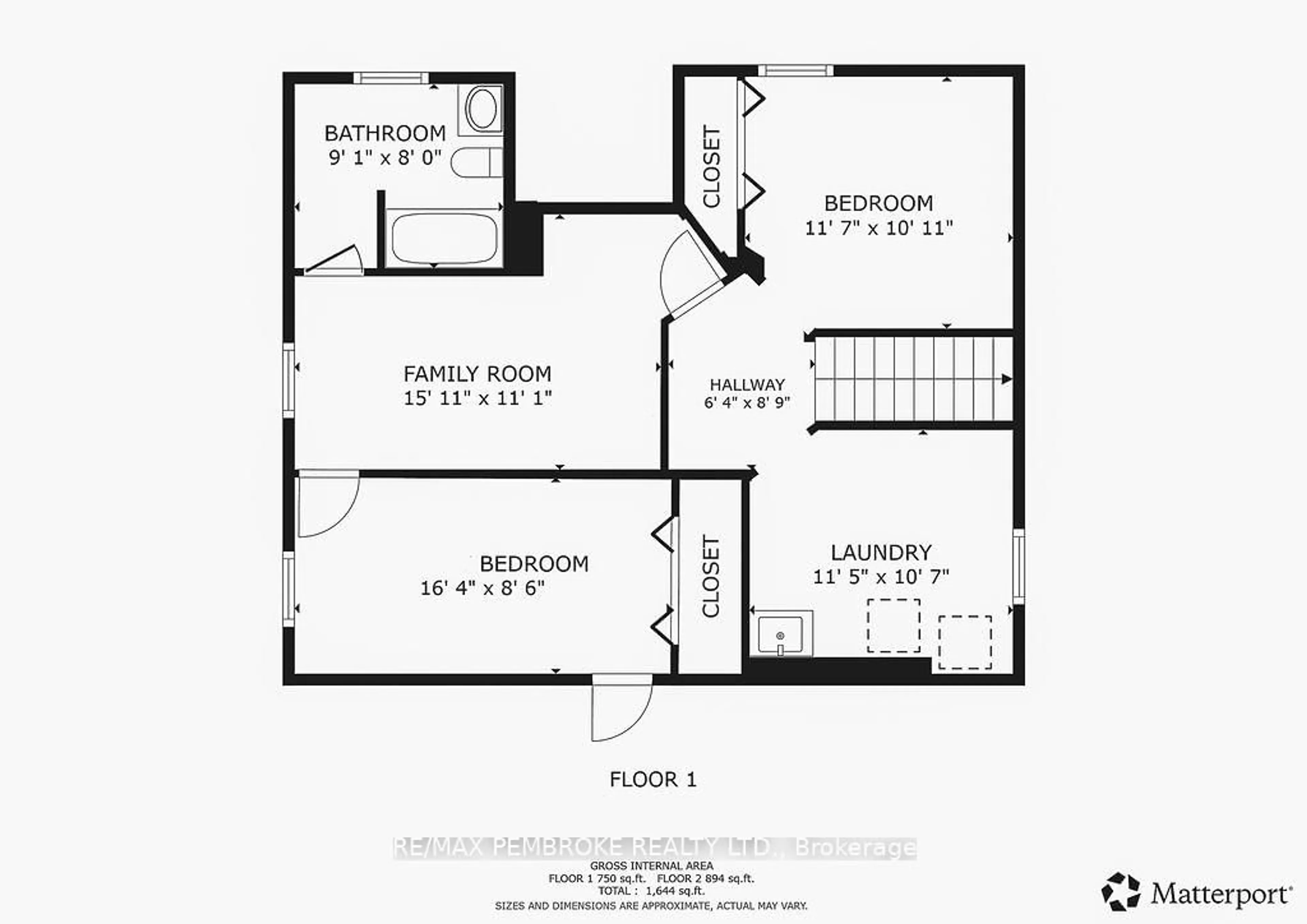 Floor plan for 335 Willard St, Pembroke Ontario K8A 3T8