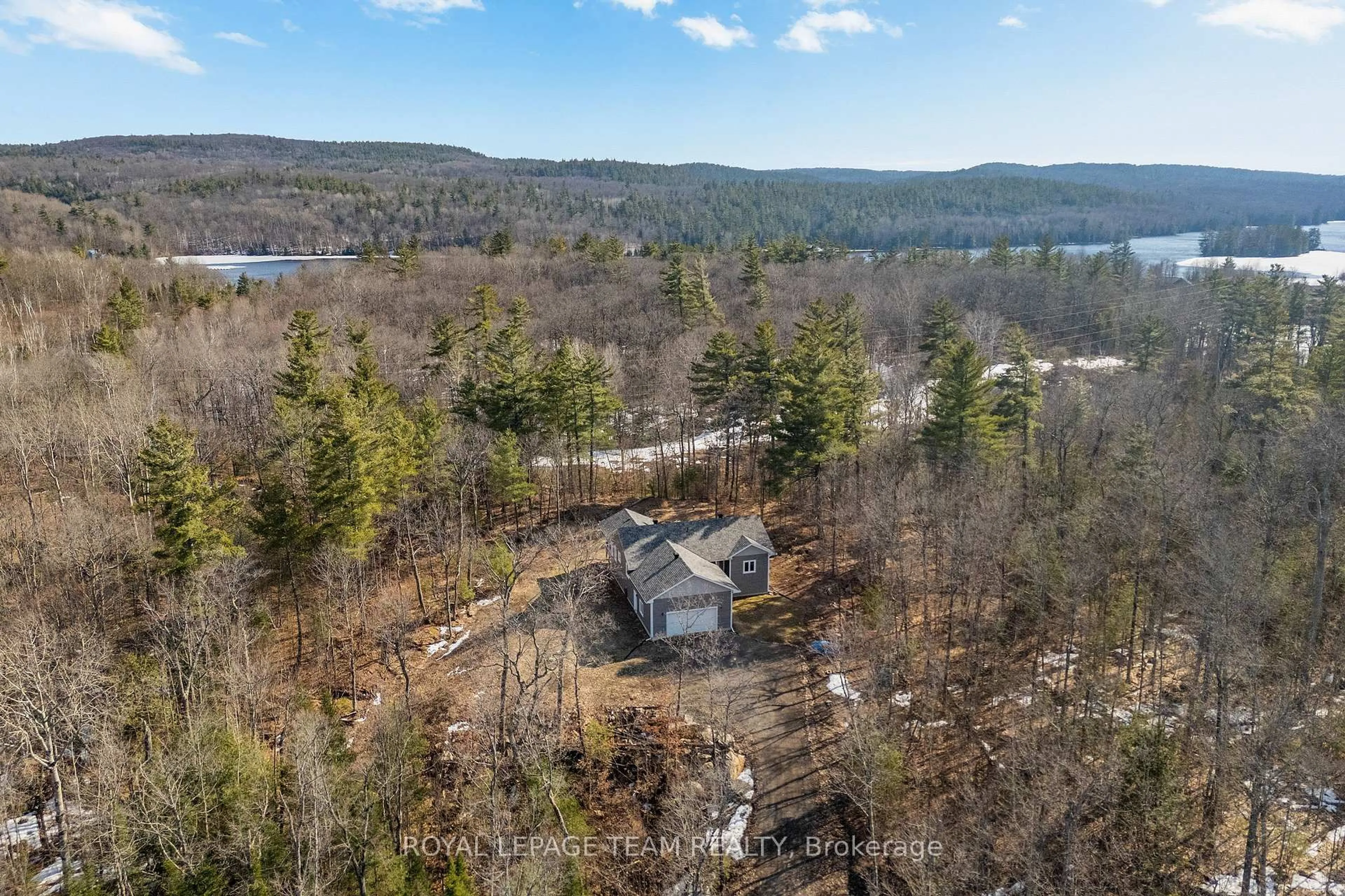 A pic from outside/outdoor area/front of a property/back of a property/a pic from drone, water/lake/river/ocean view for 803 Barrett Chute Rd, Calabogie Ontario K0J 1H0