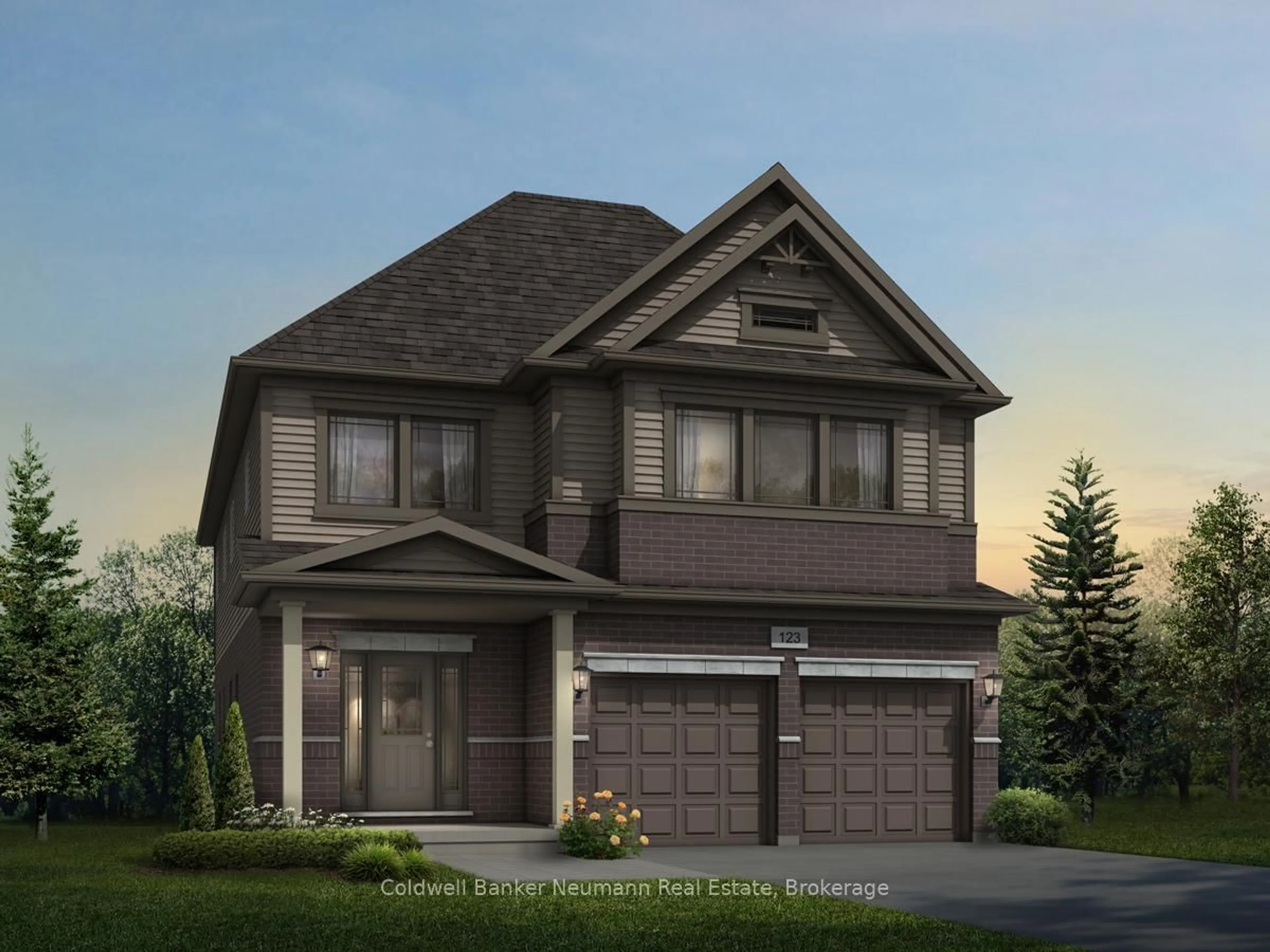 Home with brick exterior material, street for 48 Allegro Common, Cambridge Ontario N3C 1A5
