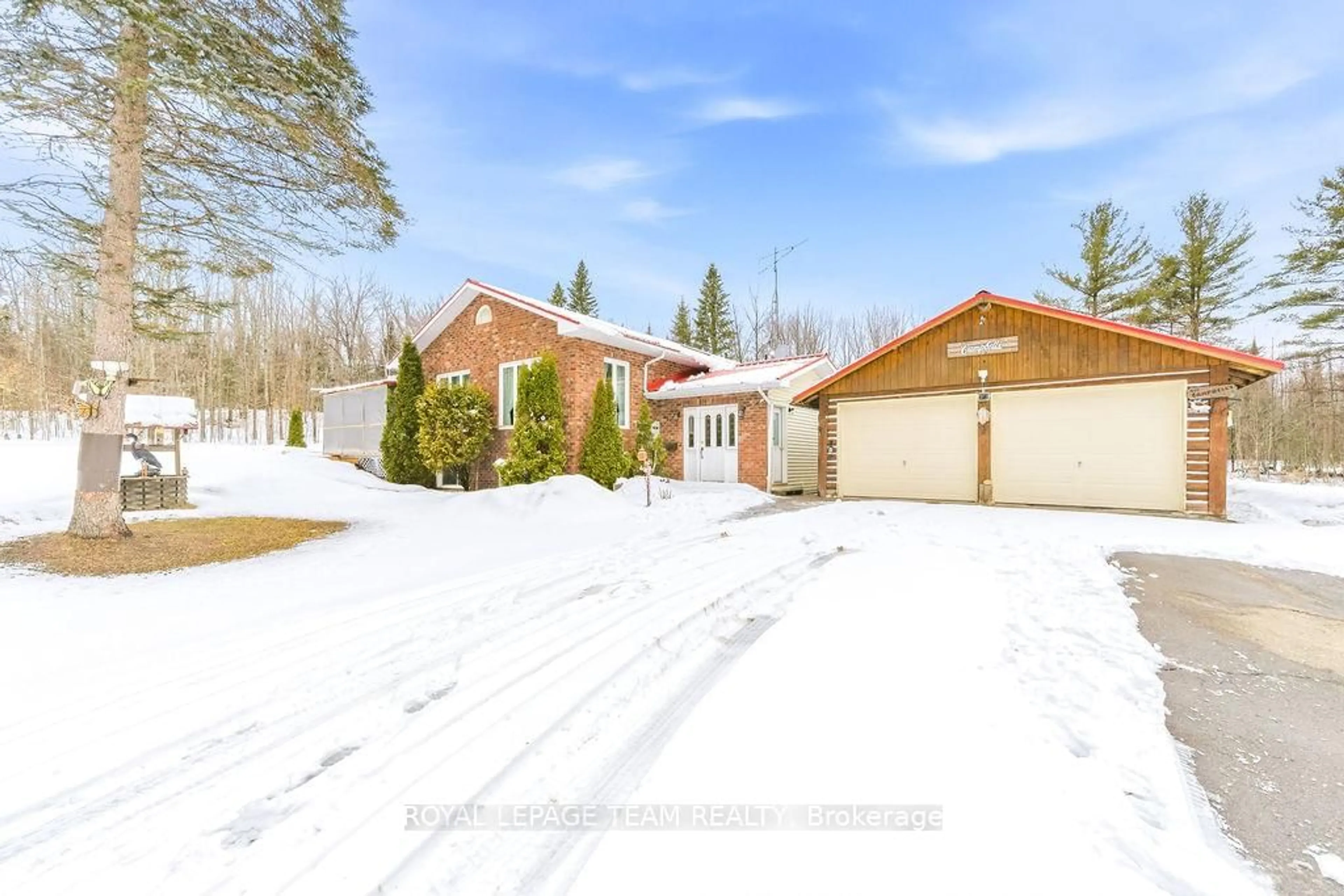A pic from outside/outdoor area/front of a property/back of a property/a pic from drone, street for 4379 Highway No. 523 Highway, South Algonquin Ontario K0J 2C0