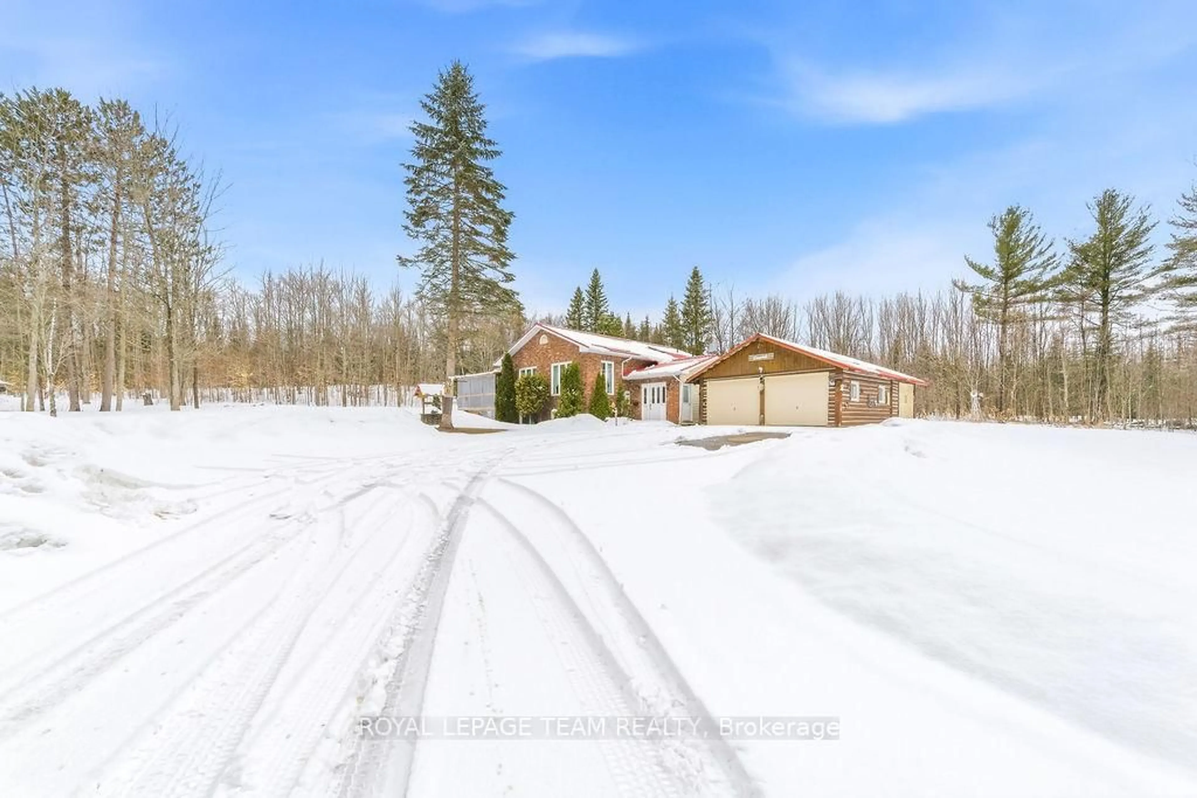 A pic from outside/outdoor area/front of a property/back of a property/a pic from drone, unknown for 4379 Highway No. 523 Highway, South Algonquin Ontario K0J 2C0