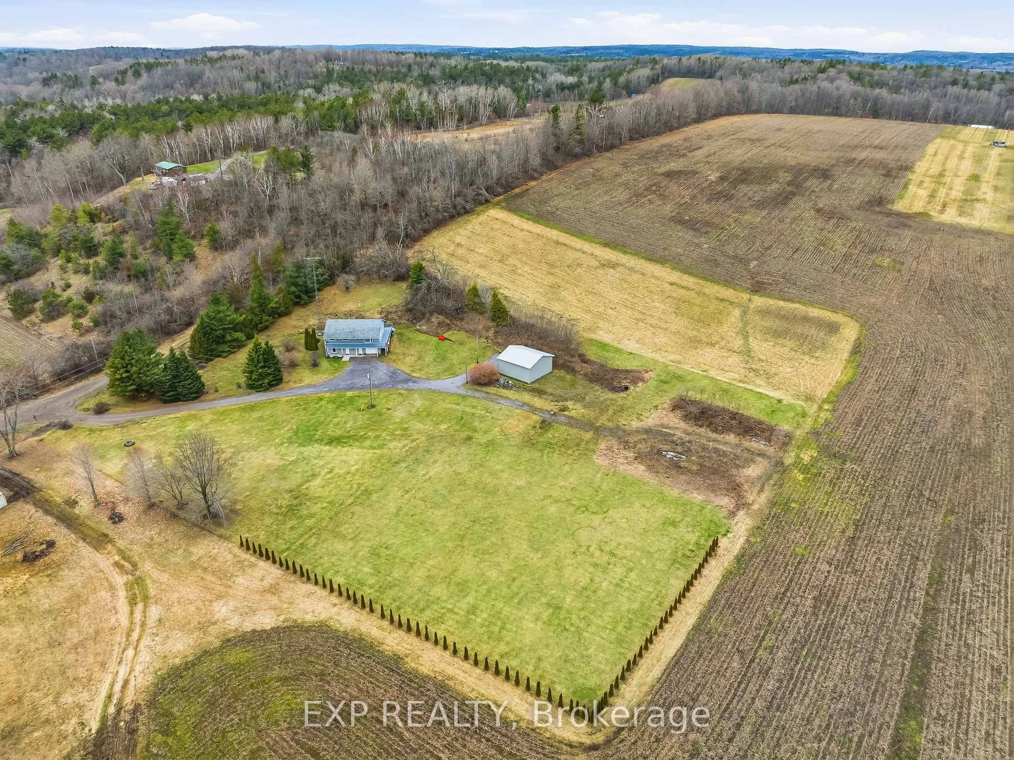 A pic from outside/outdoor area/front of a property/back of a property/a pic from drone, unknown for 153 Ward Lane, Alnwick/Haldimand Ontario K0K 2G0