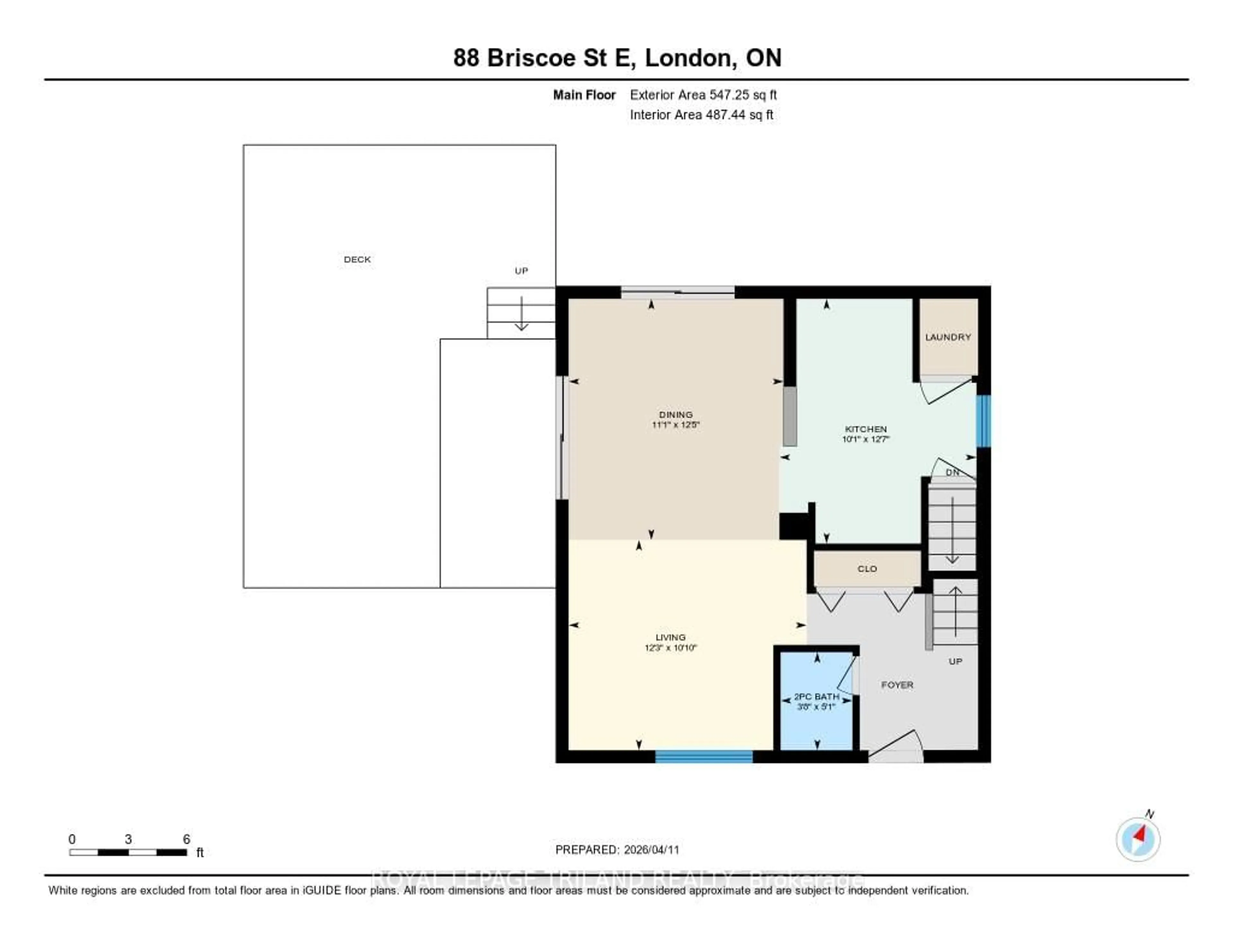 Floor plan for 88 BRISCOE St, London South Ontario N6C 1X2