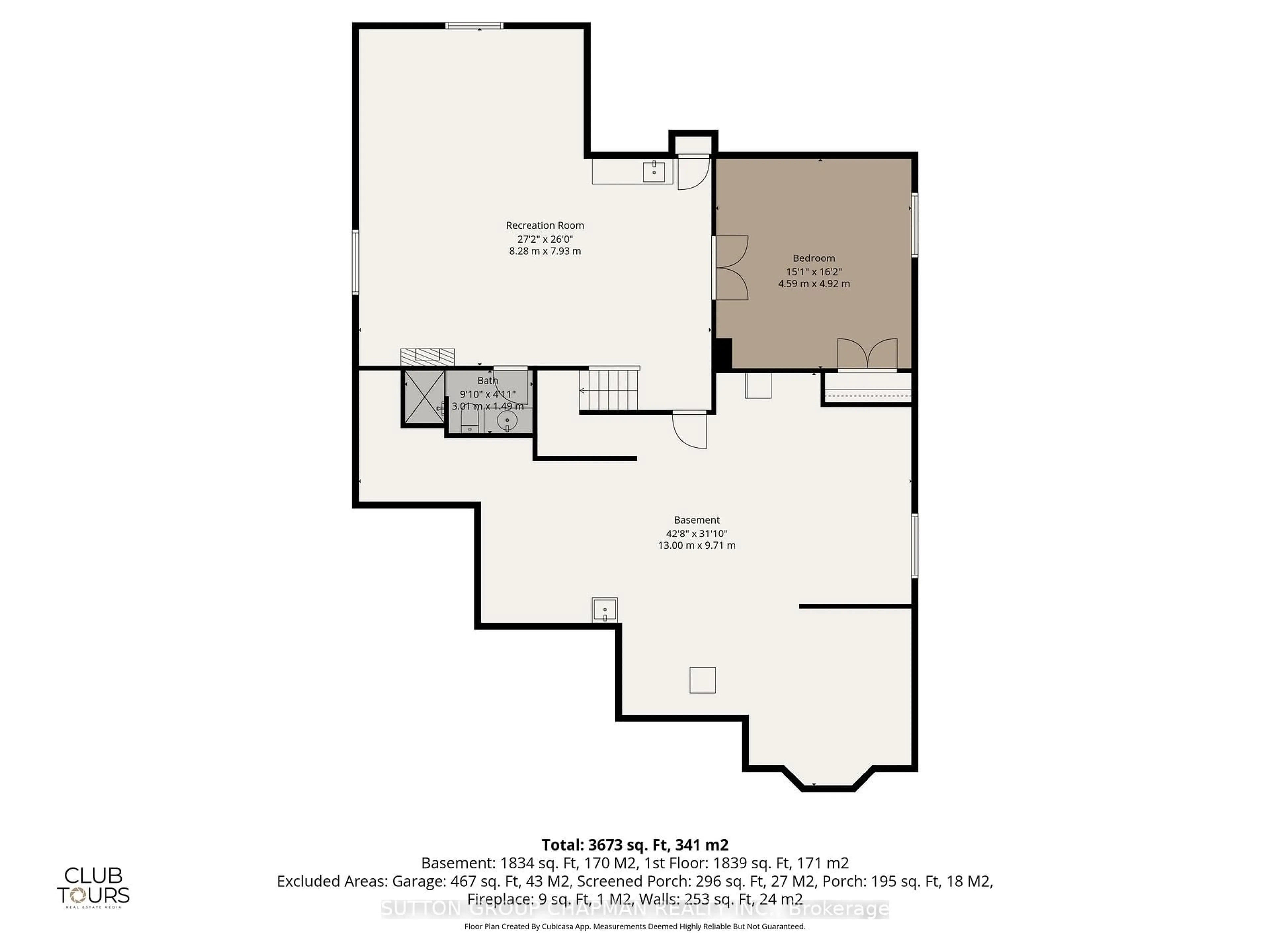 Floor plan for 1255 Sandy Somerville Dr, London South Ontario N6K 5R2