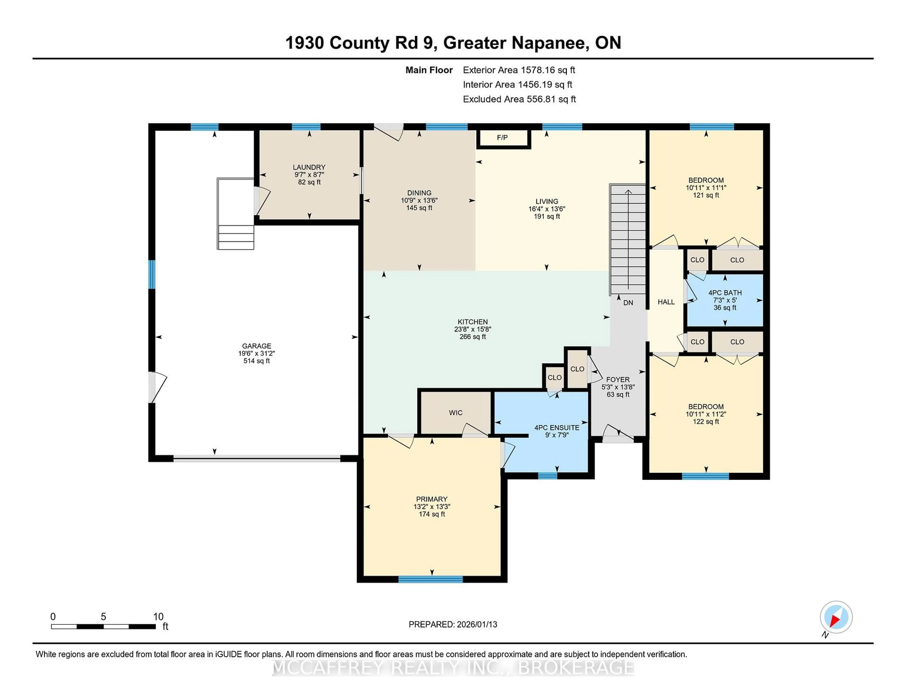 Floor plan for 1930 County Rd 9, Napanee Ontario K7R 3K8