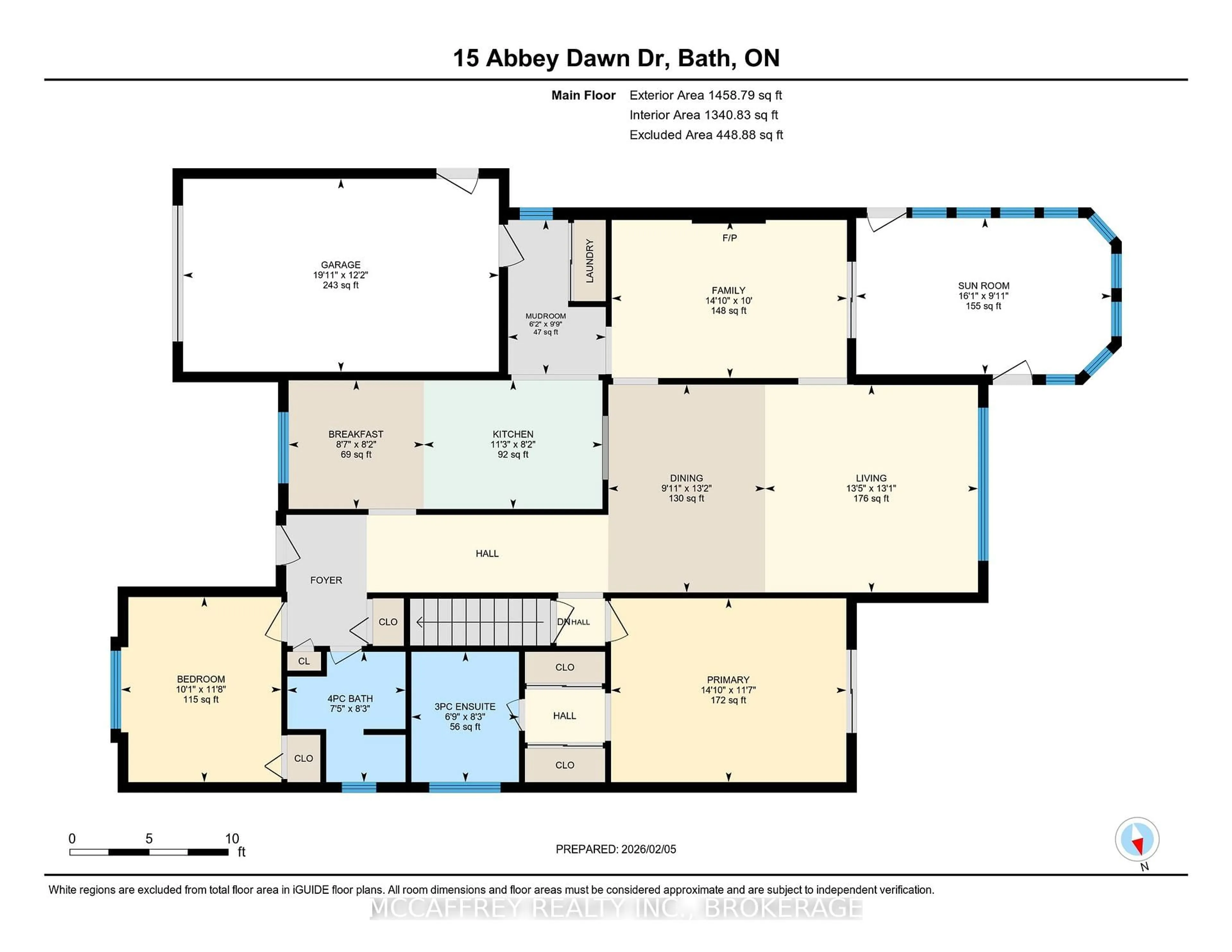Floor plan for 15 Abbey Dawn Dr, Bath Ontario K0H 1G0