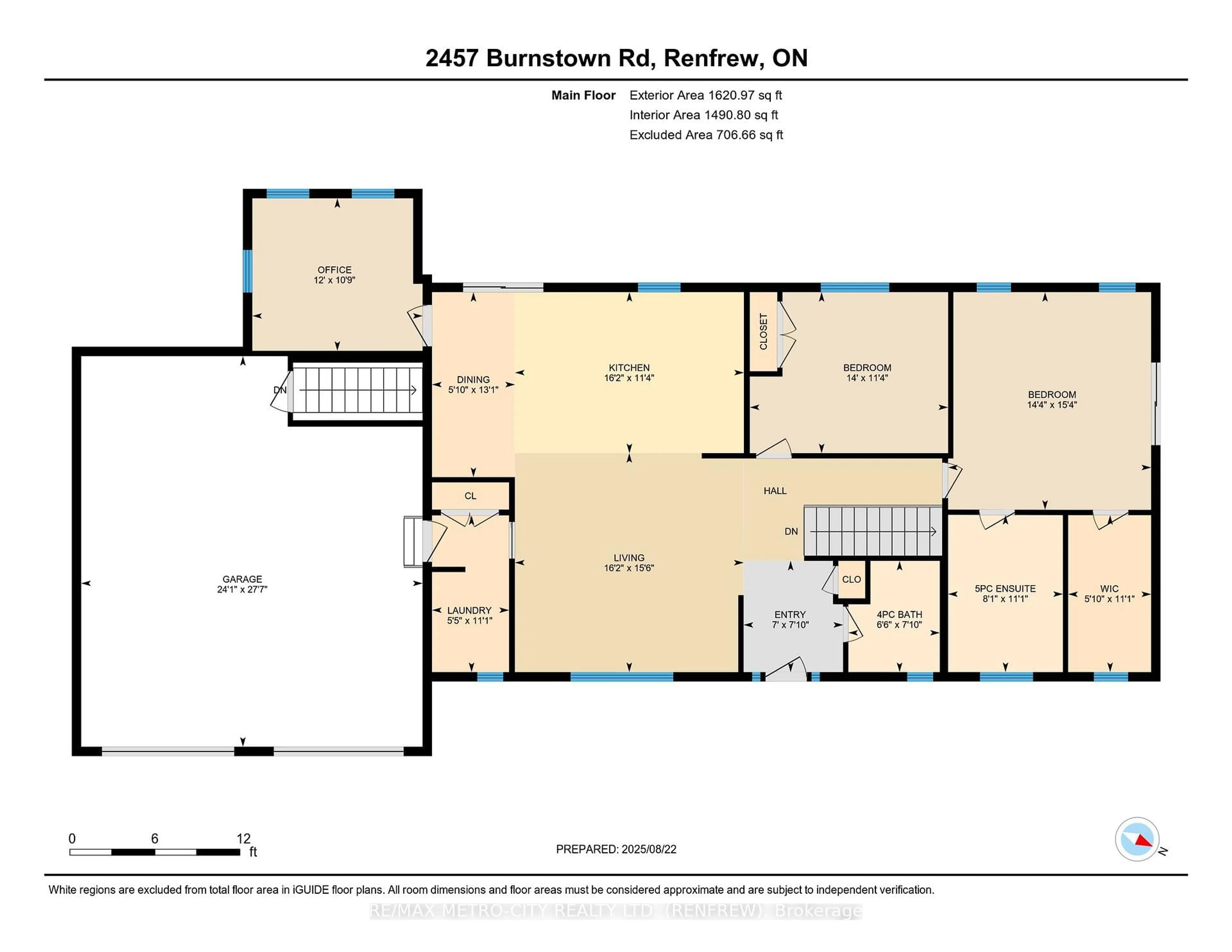 Floor plan for 2457 Burnstown Rd, Renfrew Ontario K7V 3Z4