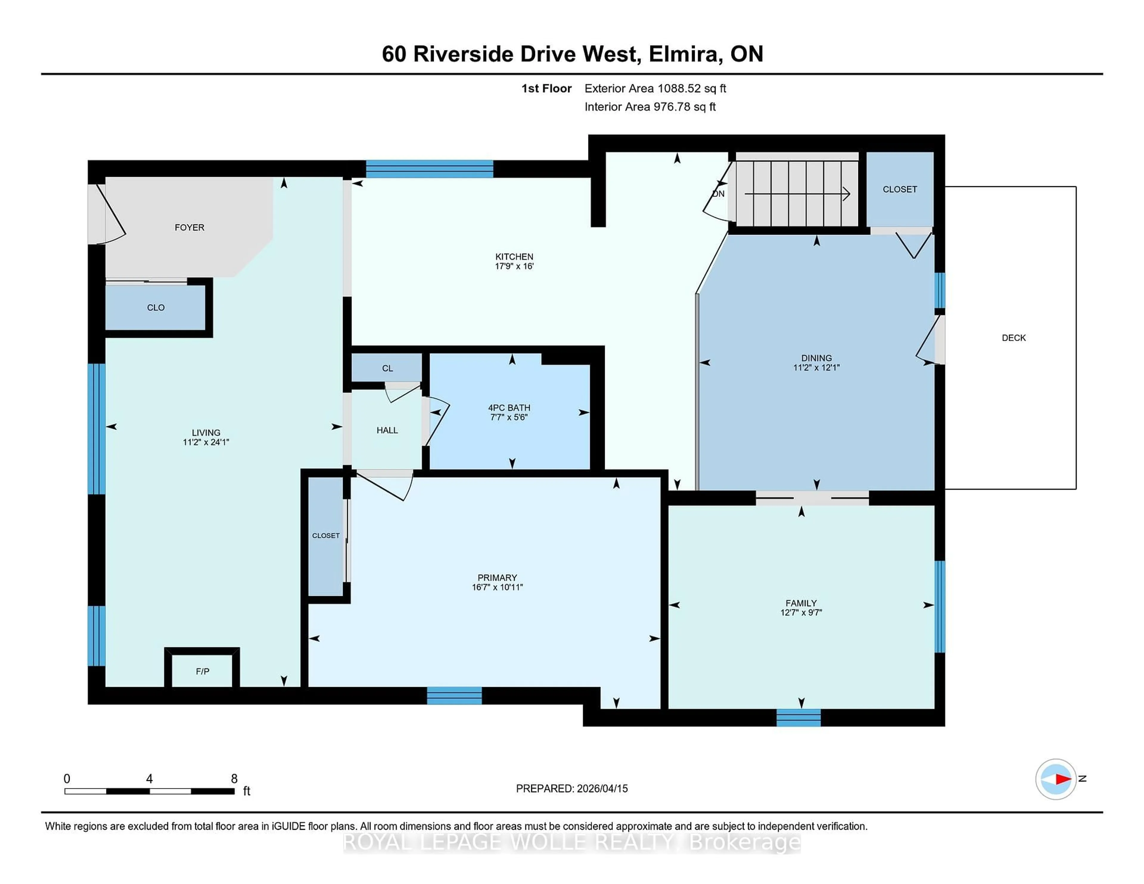 Floor plan for 60 Riverside Dr, Woolwich Ontario N3B 1R8
