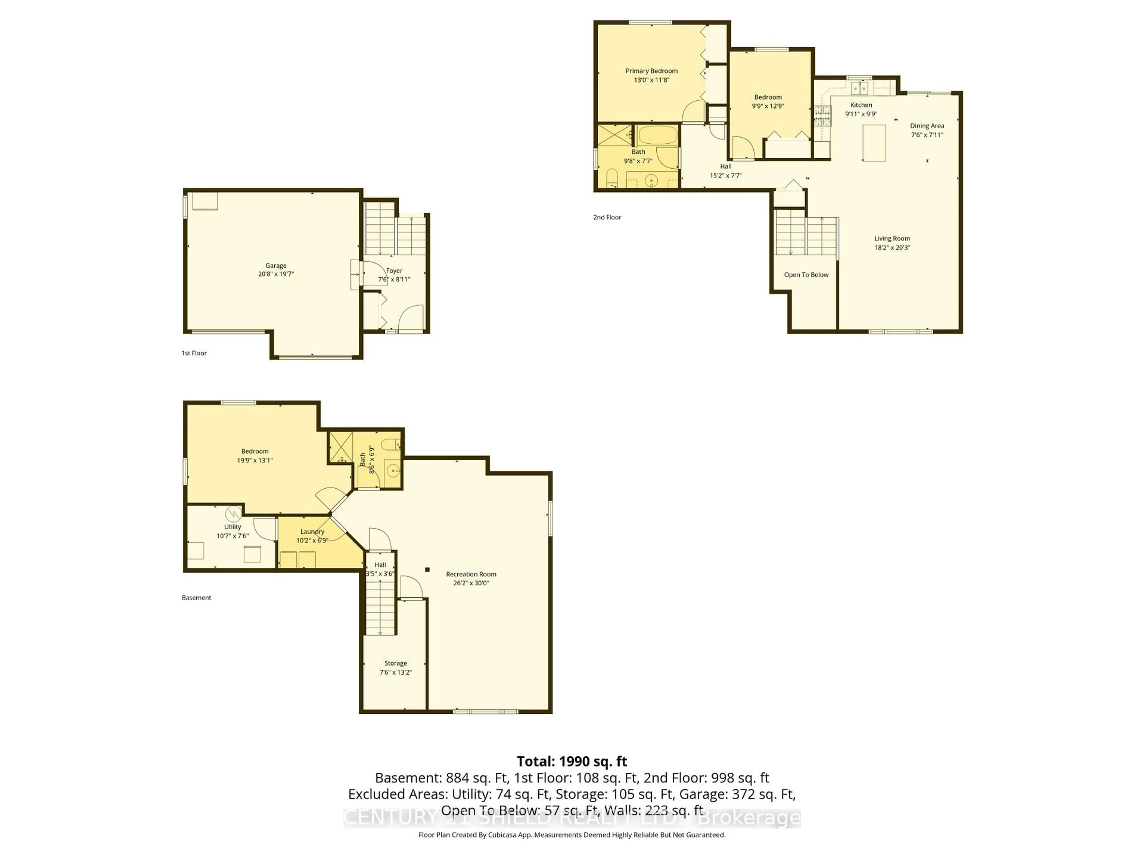 Floor plan for 1715 SECOND St, Cornwall Ontario K6H 5N6