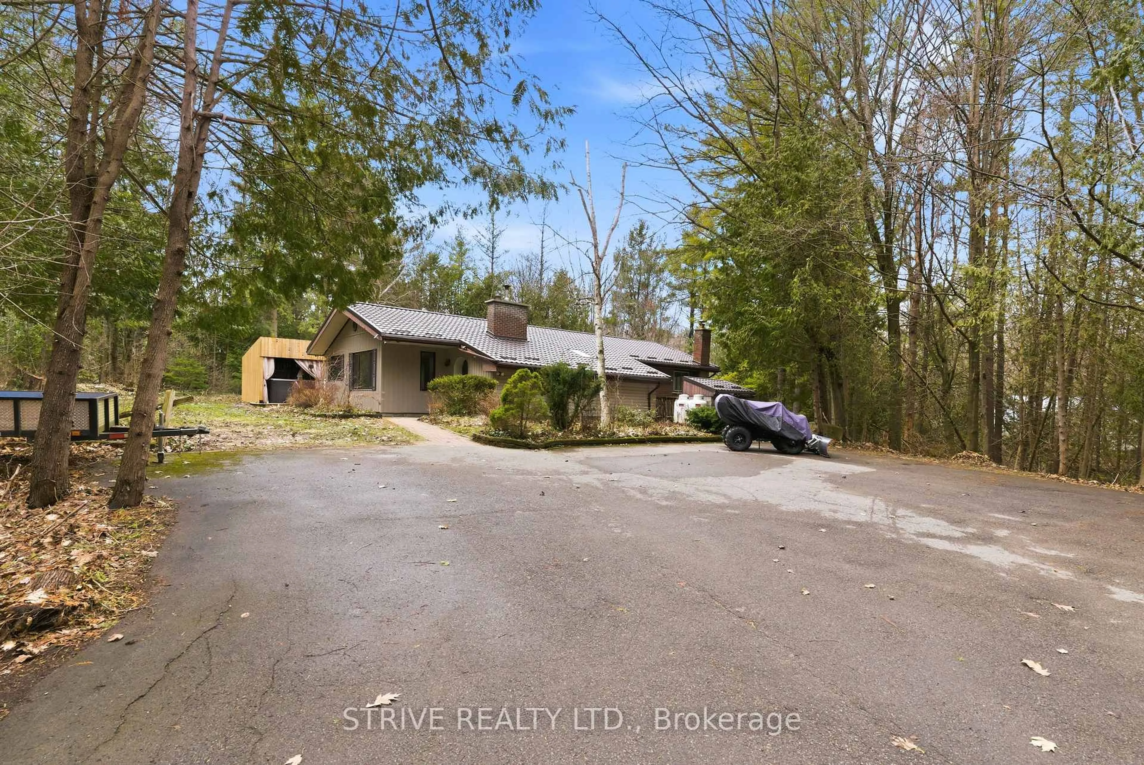 A pic from outside/outdoor area/front of a property/back of a property/a pic from drone, street for 232 Parks Rd, Quinte West Ontario K8V 5P6