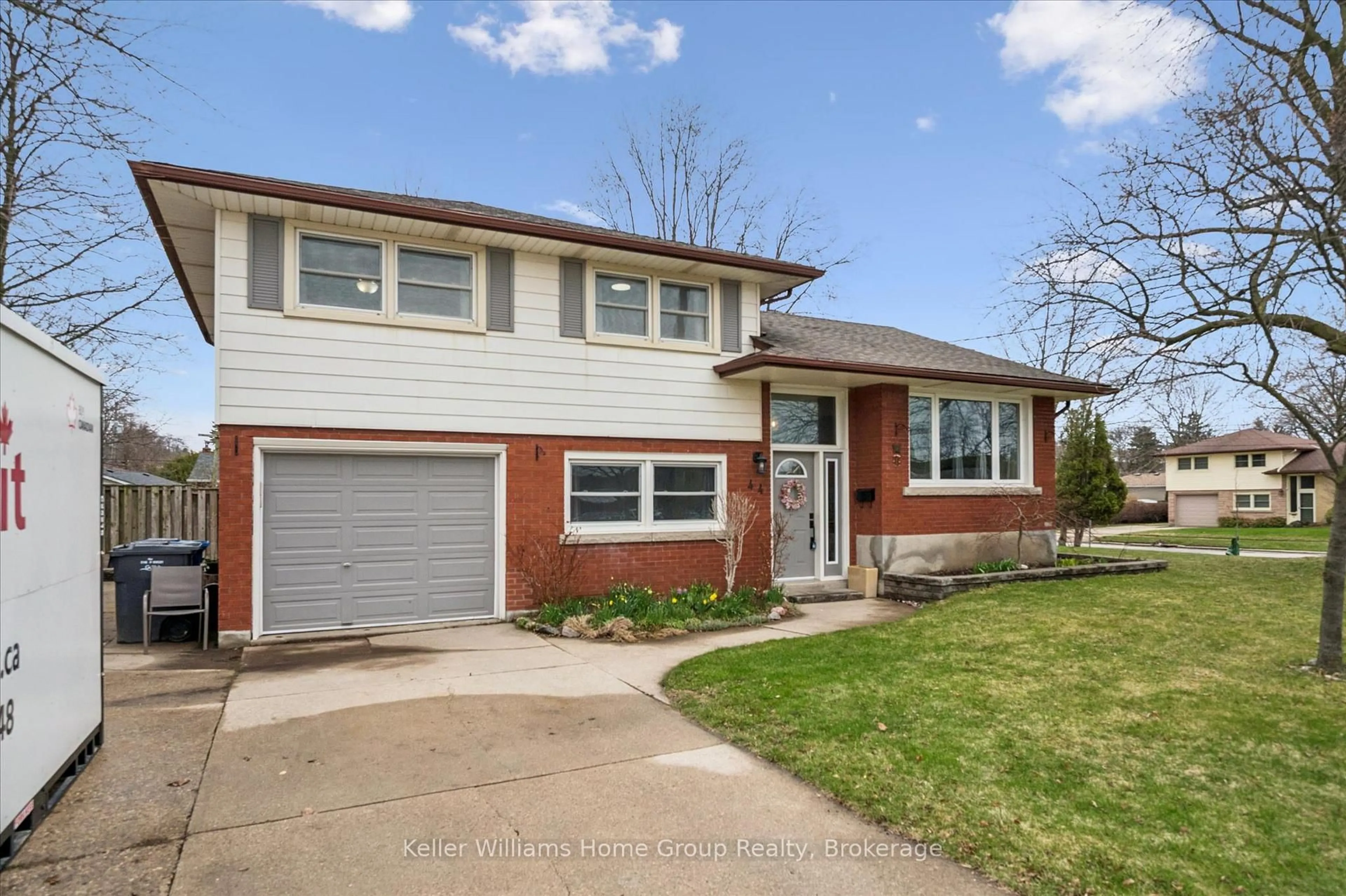 Home with brick exterior material, street for 44 Meyer Dr, Guelph Ontario N1E 4H2