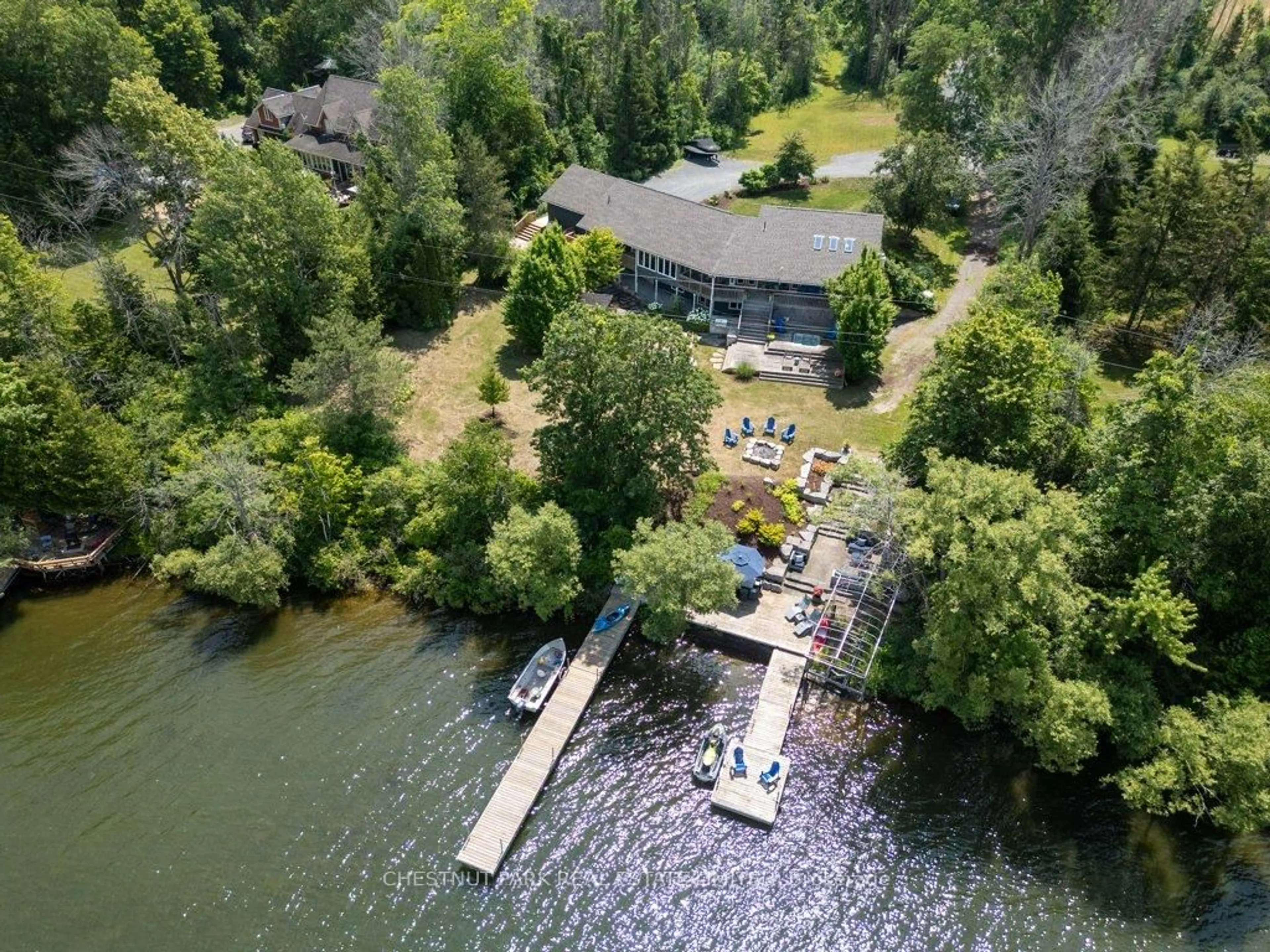 A pic from outside/outdoor area/front of a property/back of a property/a pic from drone, water/lake/river/ocean view for 3265 County Road 9, Napanee Ontario K7R 3K8