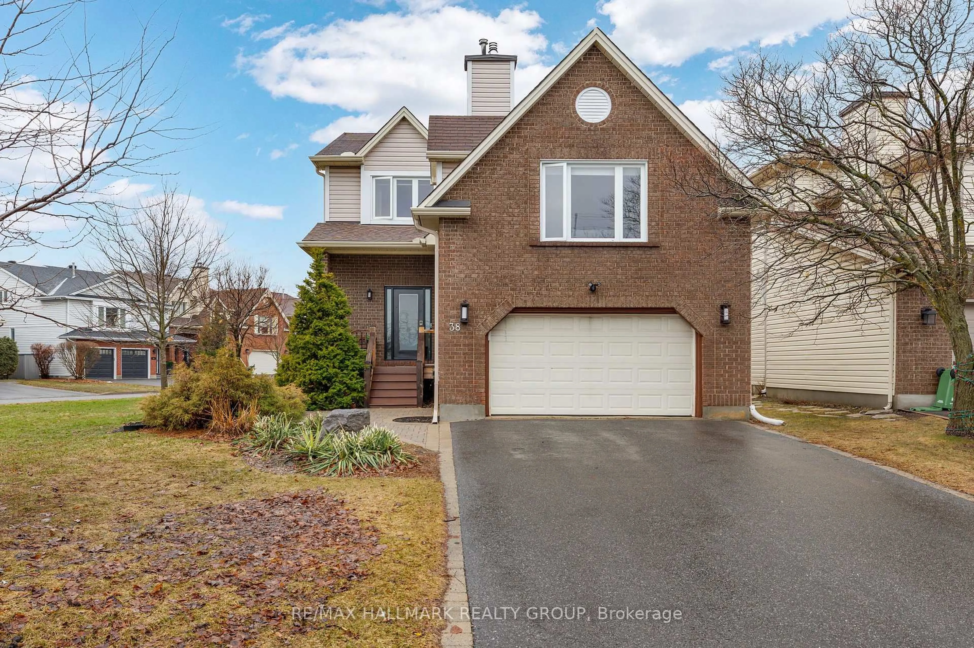 Home with brick exterior material, street for 38 Briermoor Cres, Ottawa Ontario K1T 3G4