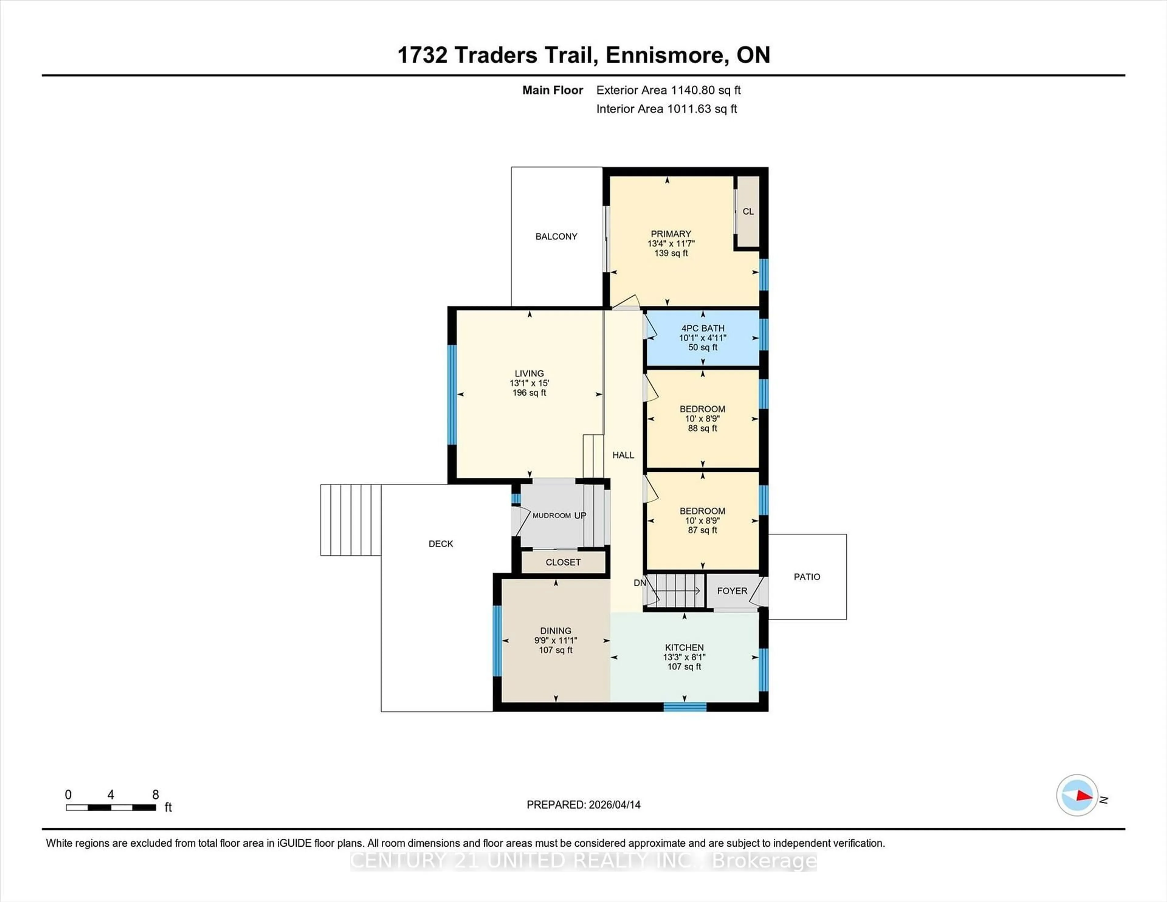 Floor plan for 1732 Traders Tr, Selwyn Ontario K0L 1T0