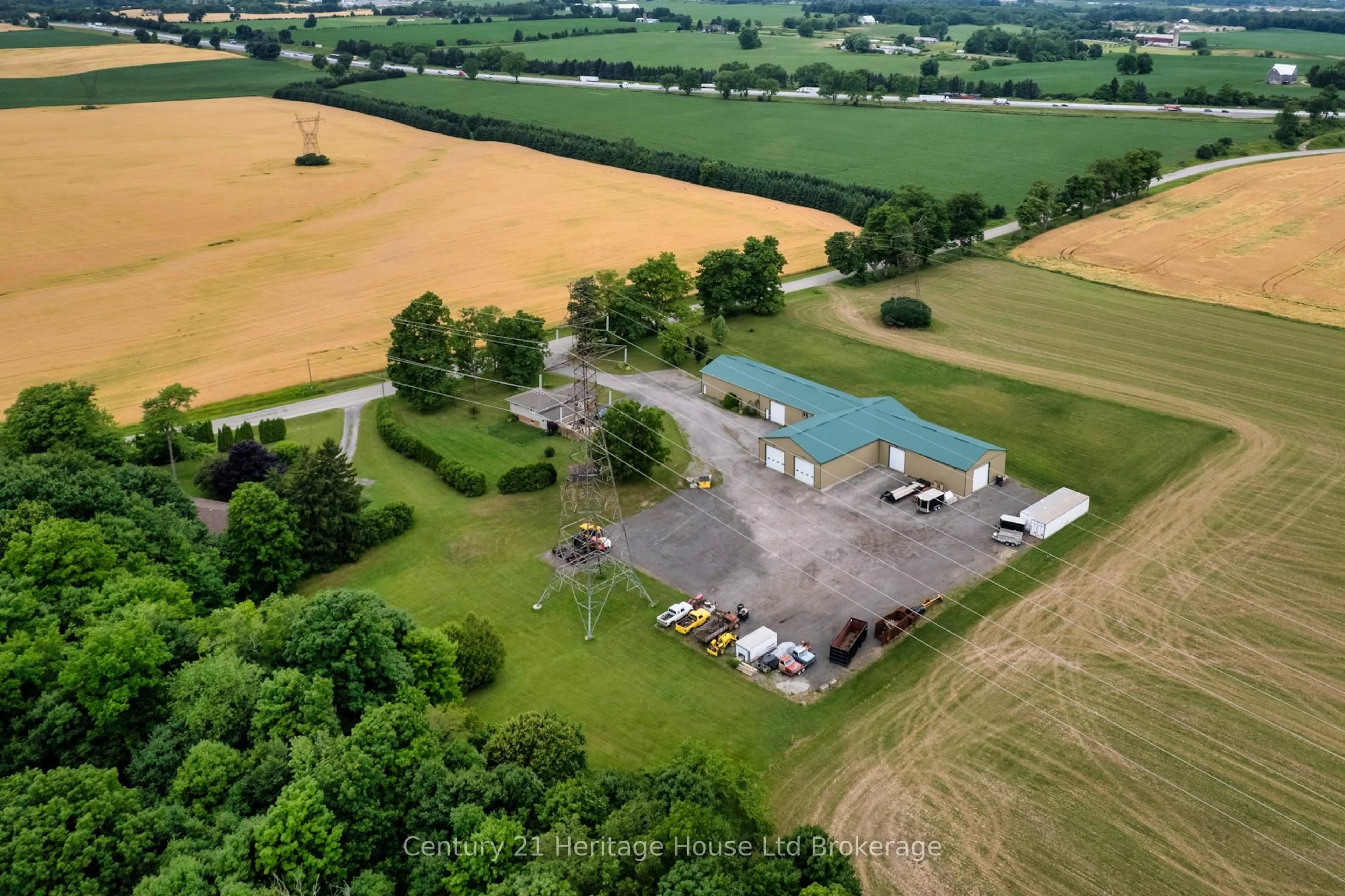 A pic from outside/outdoor area/front of a property/back of a property/a pic from drone, building for 3208-3214 Pigram Line, South-West Oxford Ontario N0J 1W0