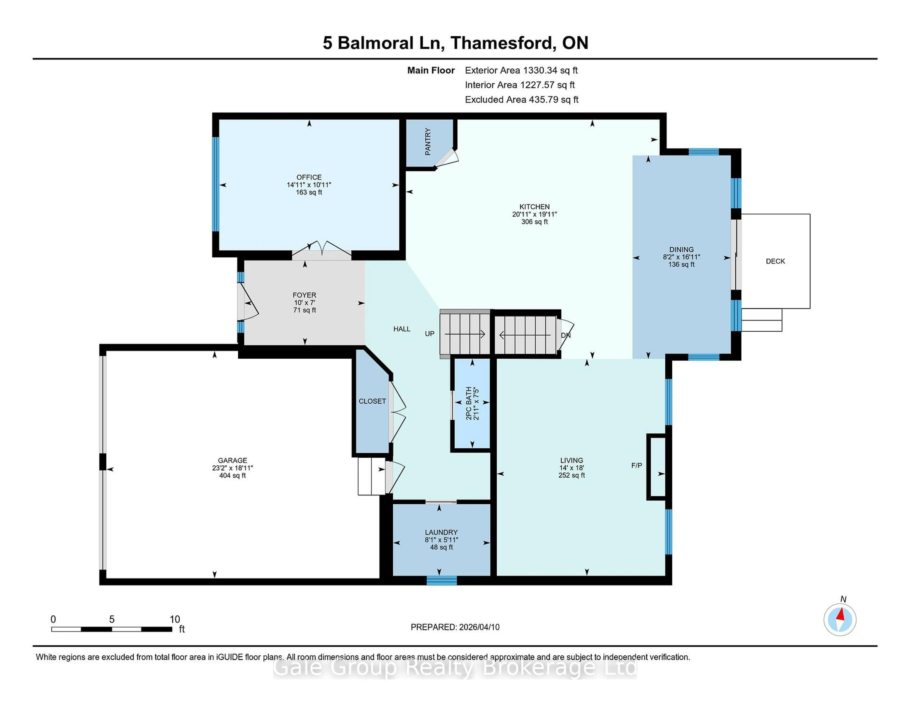 Floor plan for 5 Balmoral Lane, Zorra Ontario N0M 2M0