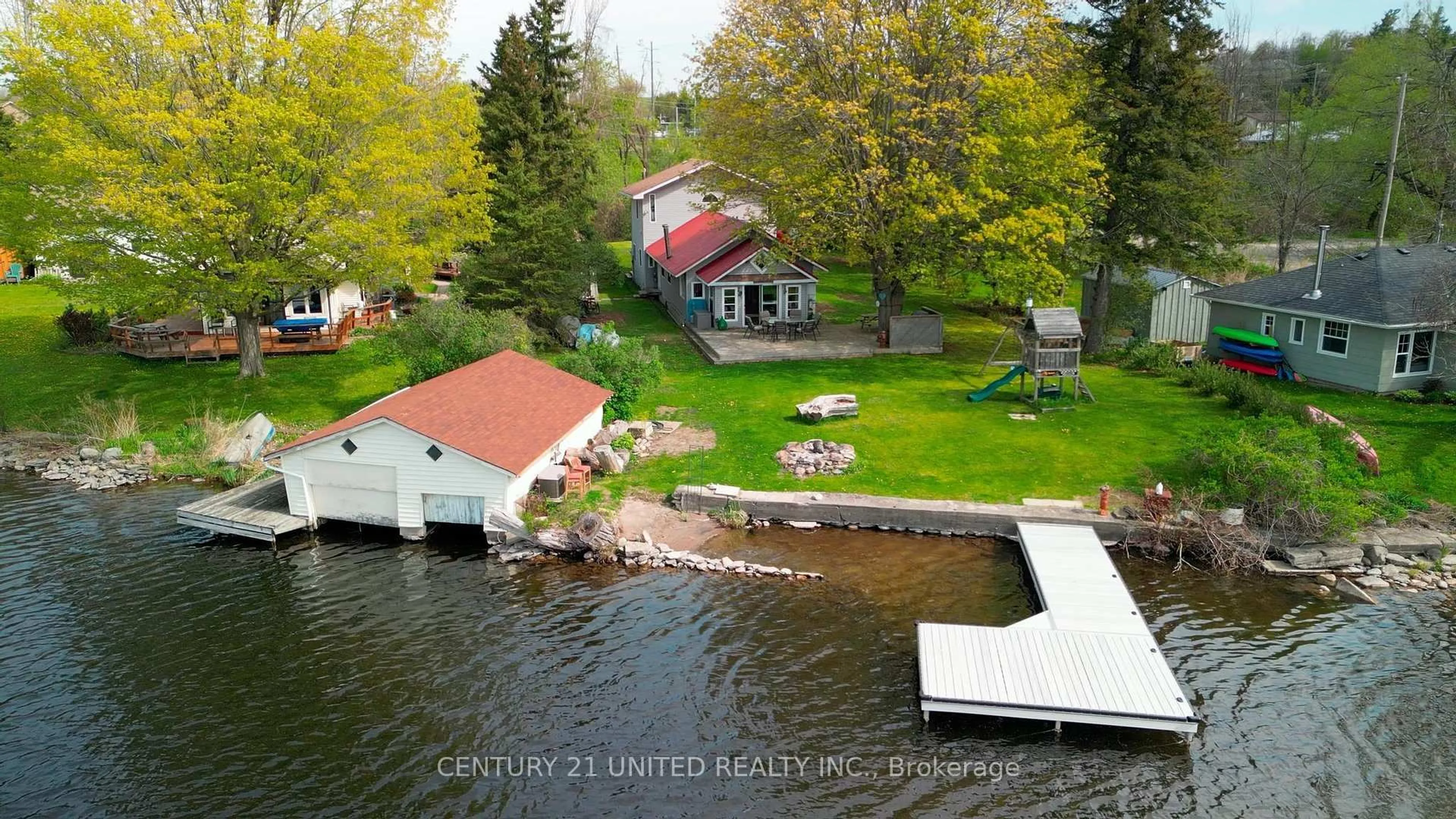 A pic from outside/outdoor area/front of a property/back of a property/a pic from drone, water/lake/river/ocean view for 1035 Jarvis Lane, Asphodel-Norwood Ontario K0L 1Y0