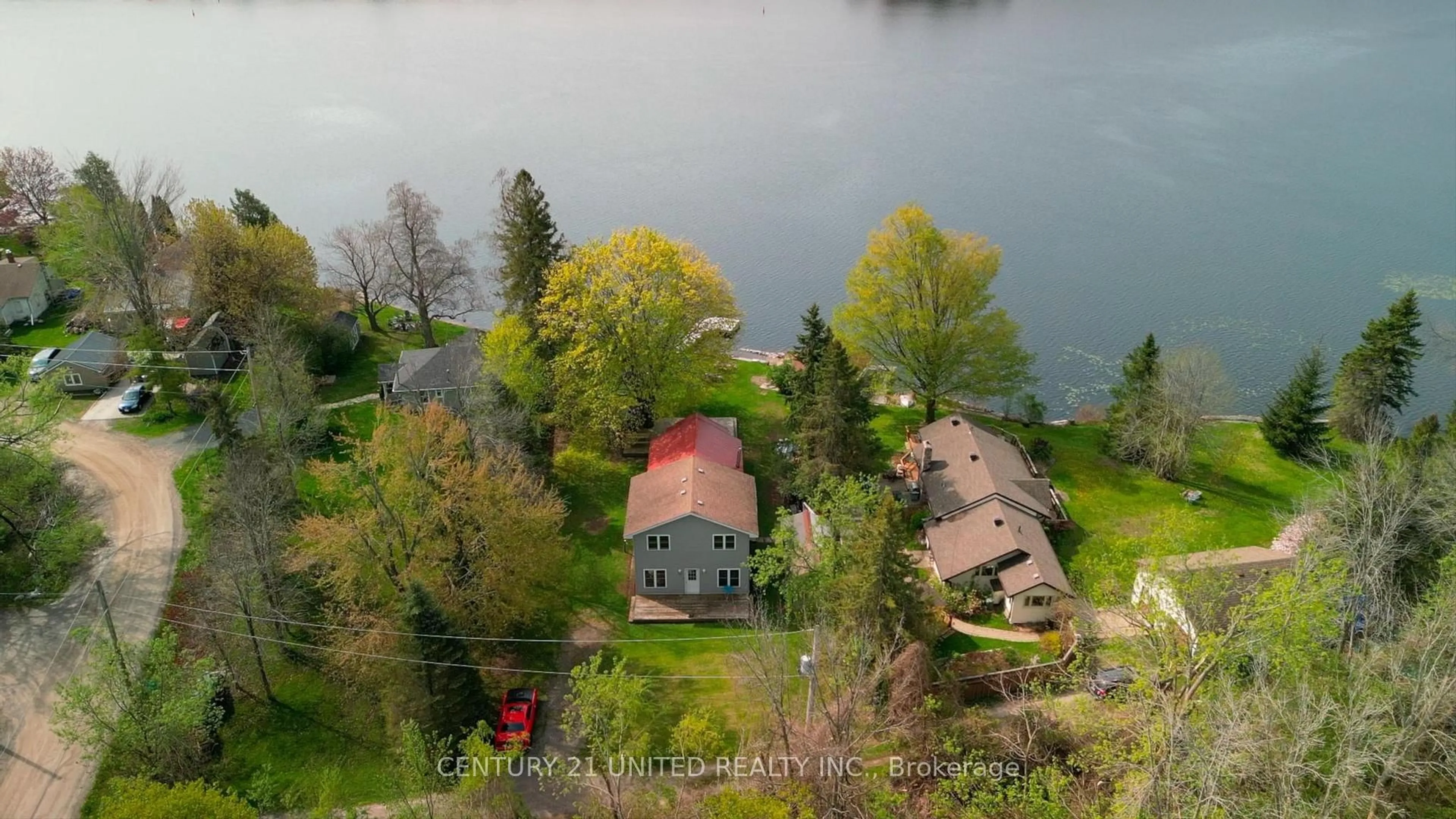 A pic from outside/outdoor area/front of a property/back of a property/a pic from drone, water/lake/river/ocean view for 1035 Jarvis Lane, Asphodel-Norwood Ontario K0L 1Y0