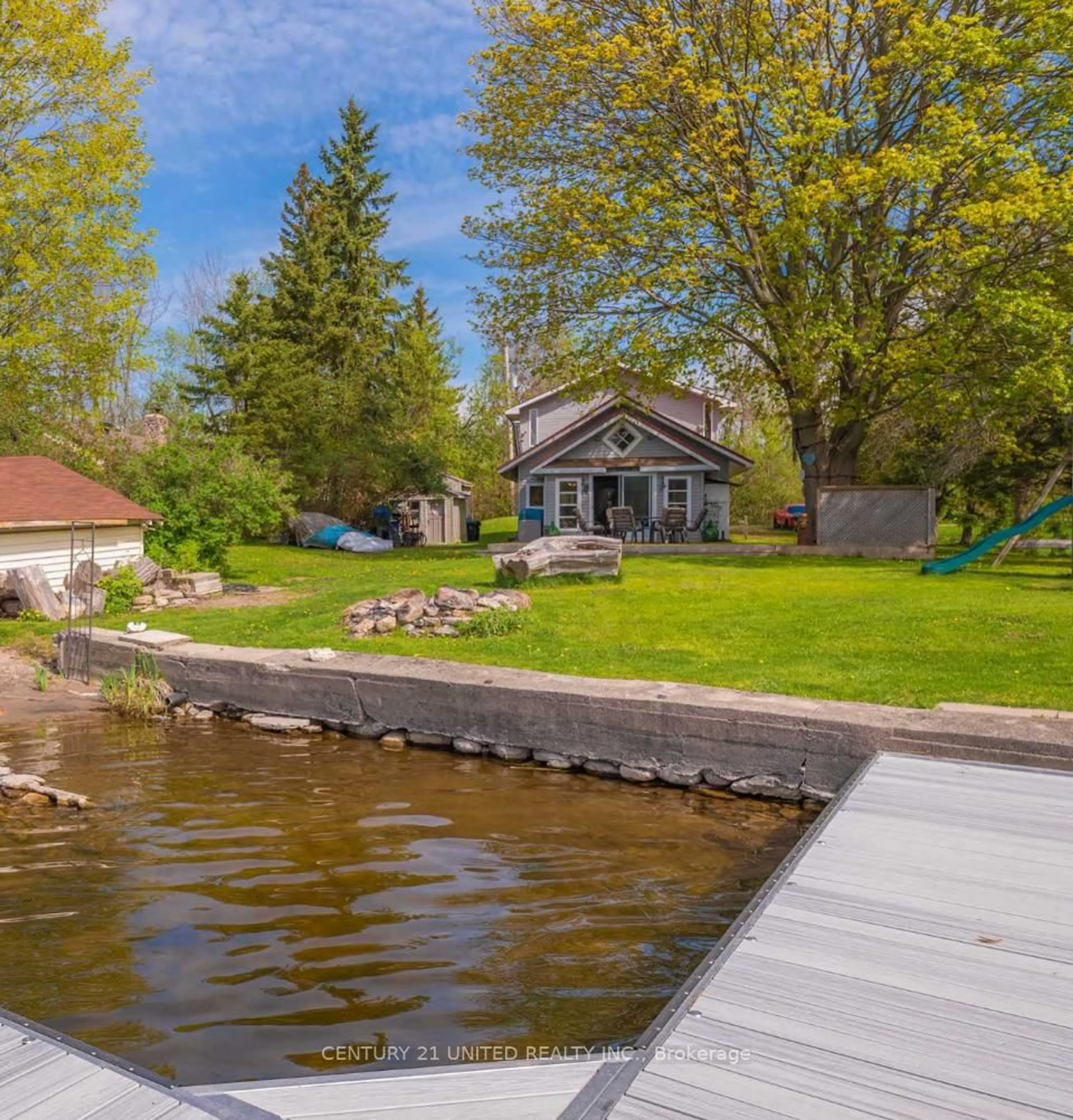 A pic from outside/outdoor area/front of a property/back of a property/a pic from drone, water/lake/river/ocean view for 1035 Jarvis Lane, Asphodel-Norwood Ontario K0L 1Y0