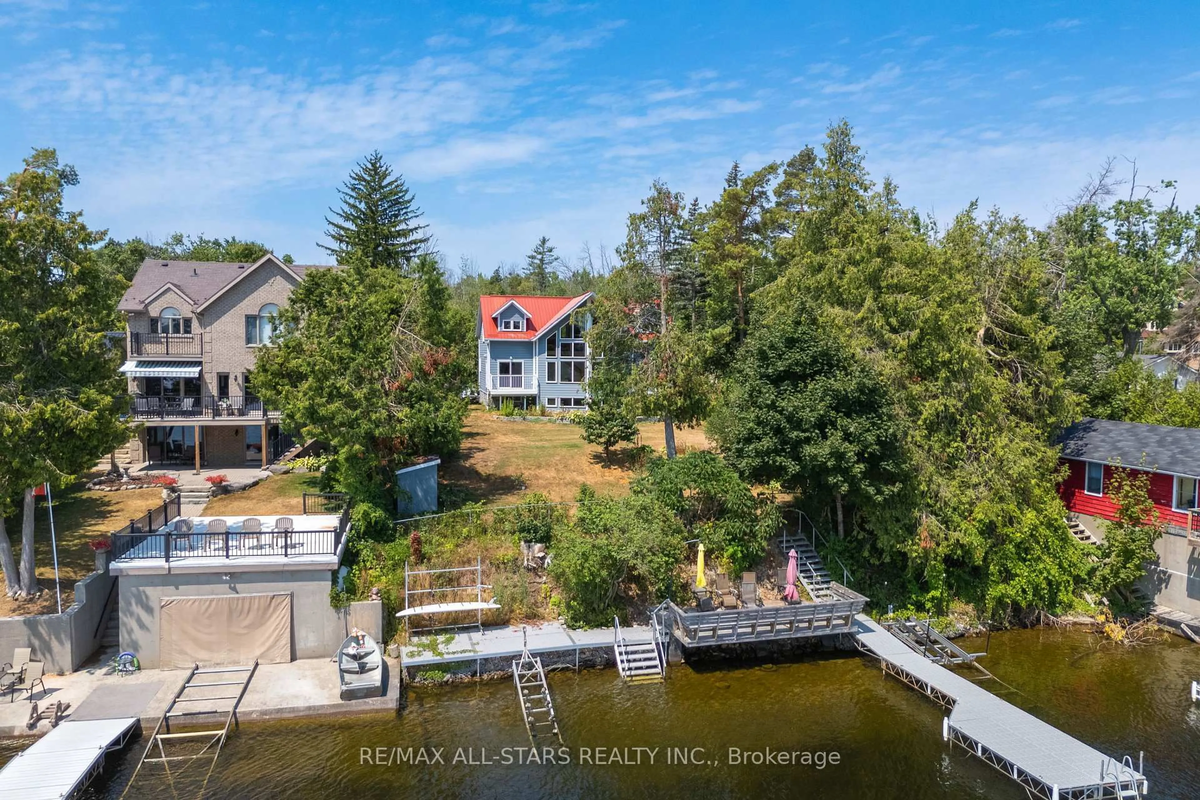 A pic from outside/outdoor area/front of a property/back of a property/a pic from drone, water/lake/river/ocean view for 9 Briar St, Kawartha Lakes Ontario K0M 1G0