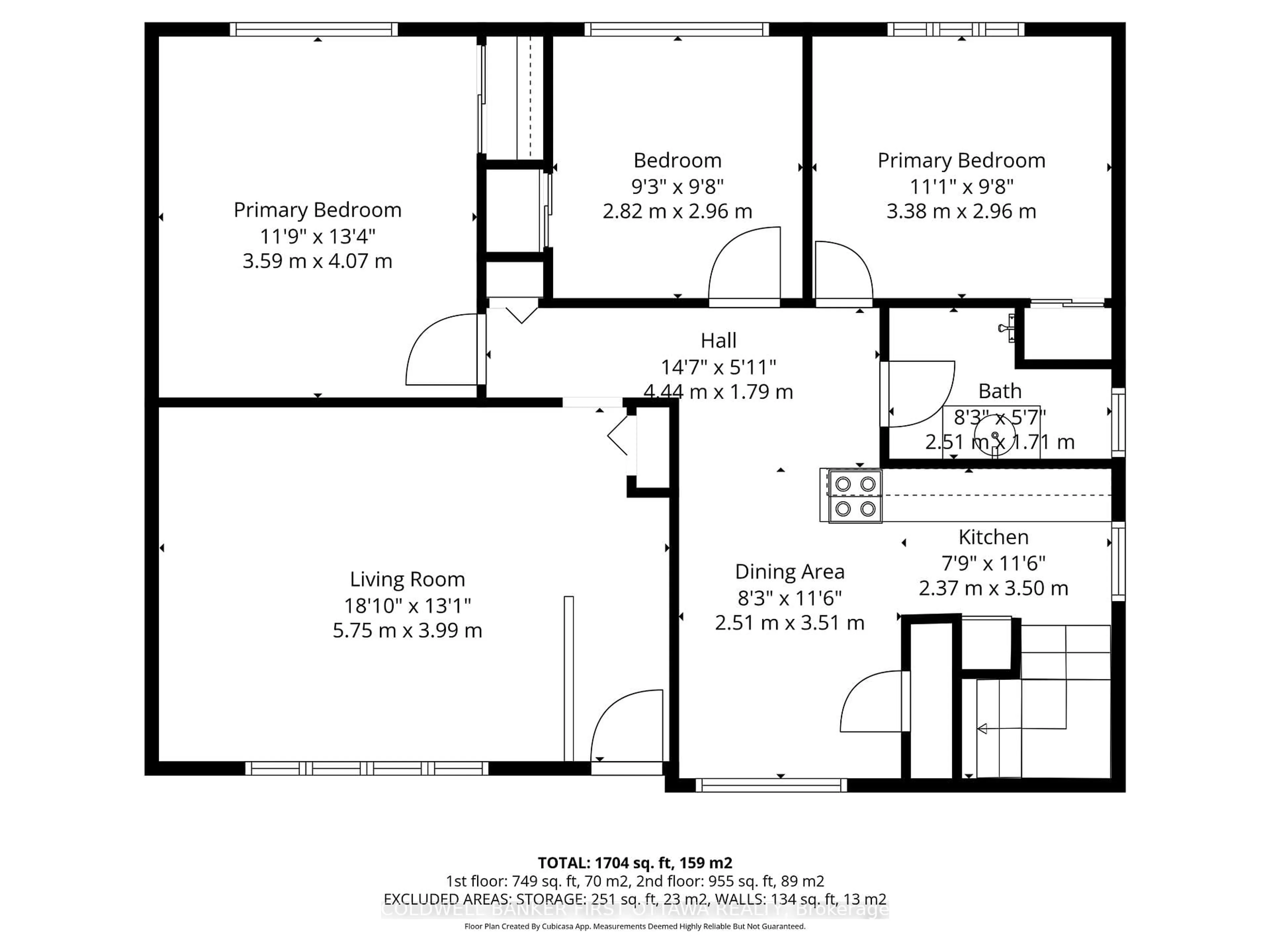 Floor plan for 2066 Saunderson Dr, Ottawa Ontario K1G 2E6