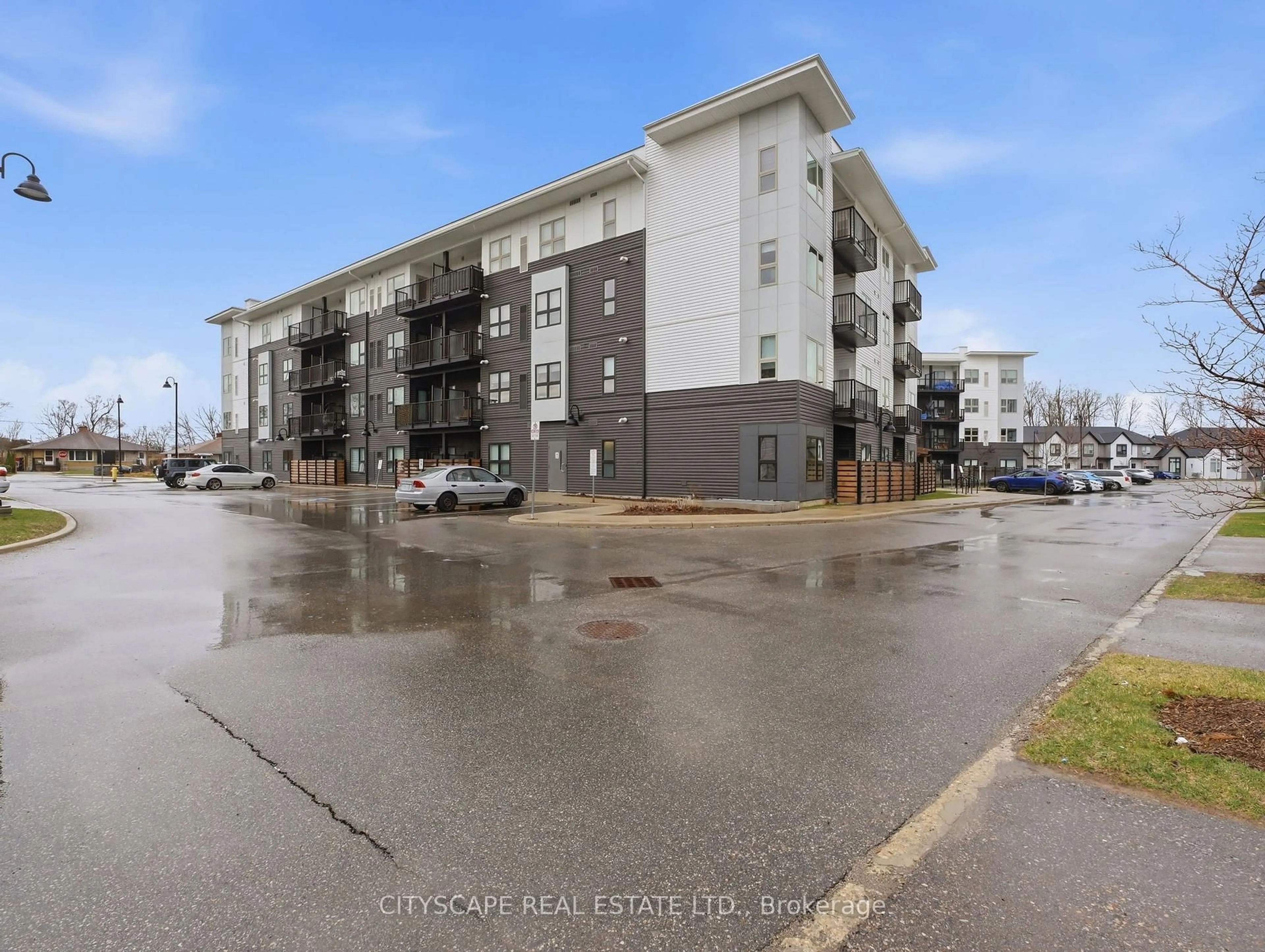 A pic from outside/outdoor area/front of a property/back of a property/a pic from drone, street for 110 Fergus Ave #138, Kitchener Ontario N2A 2H2