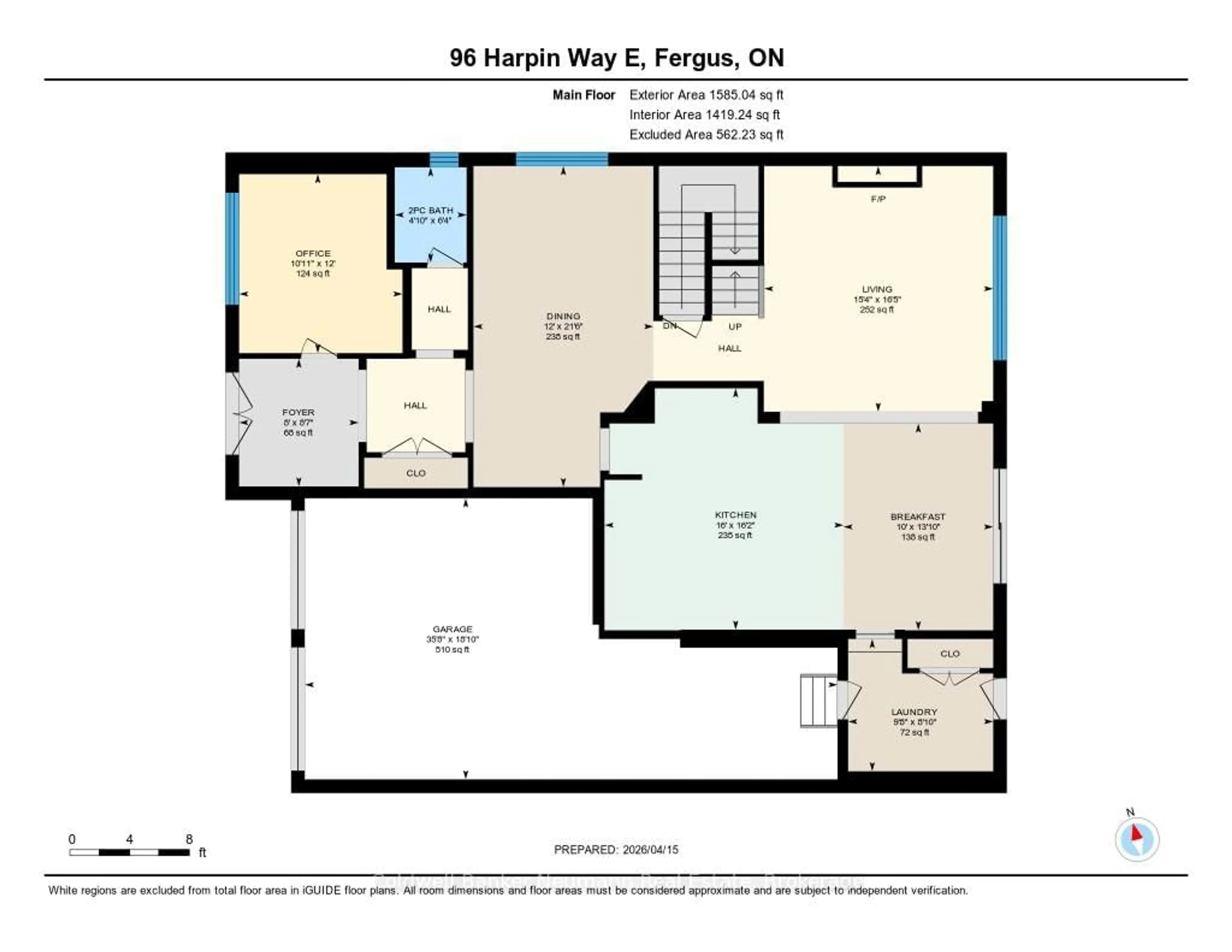 Floor plan for 96 Harpin Way, Centre Wellington Ontario N1M 0G9