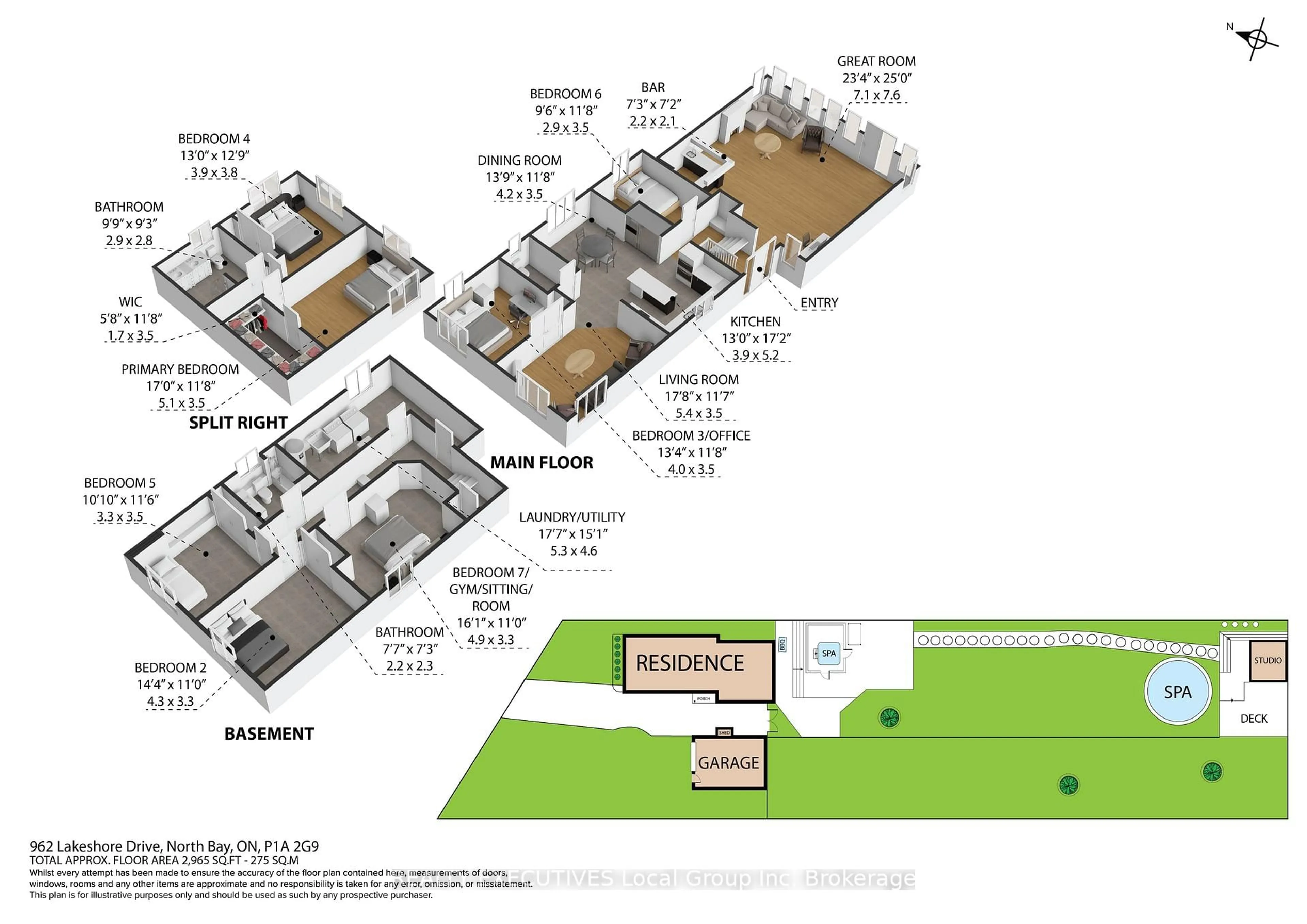 Floor plan for 962 LAKESHORE Dr, North Bay Ontario P1A 2G9